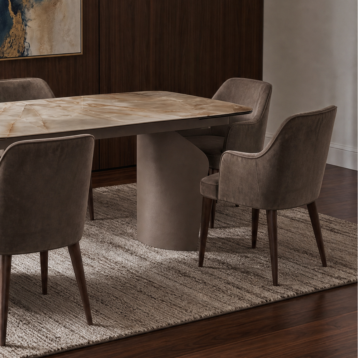 Expandable table LO quartz sintered stone