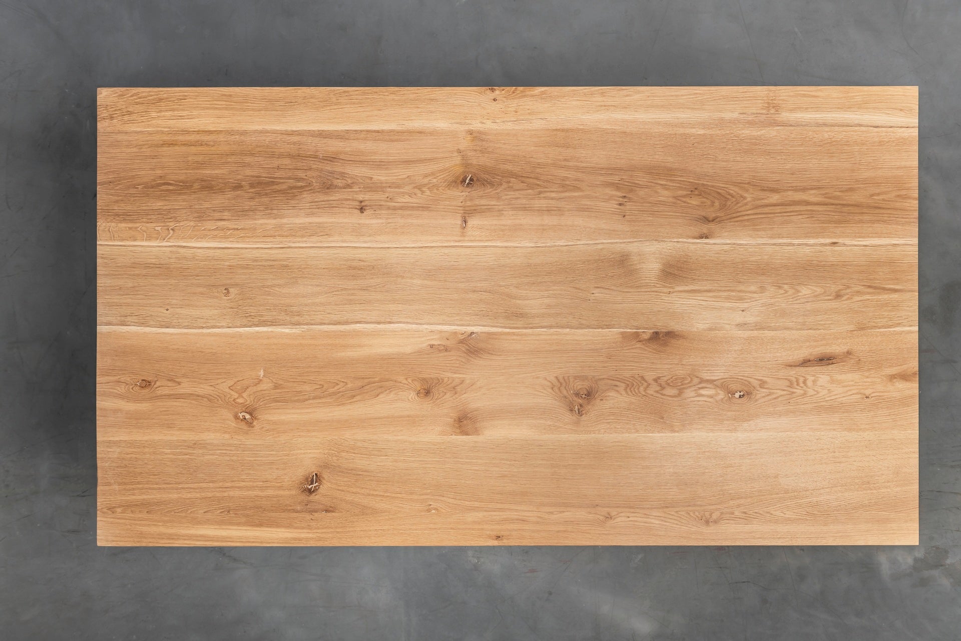 ANTONIO oak table top with steel base