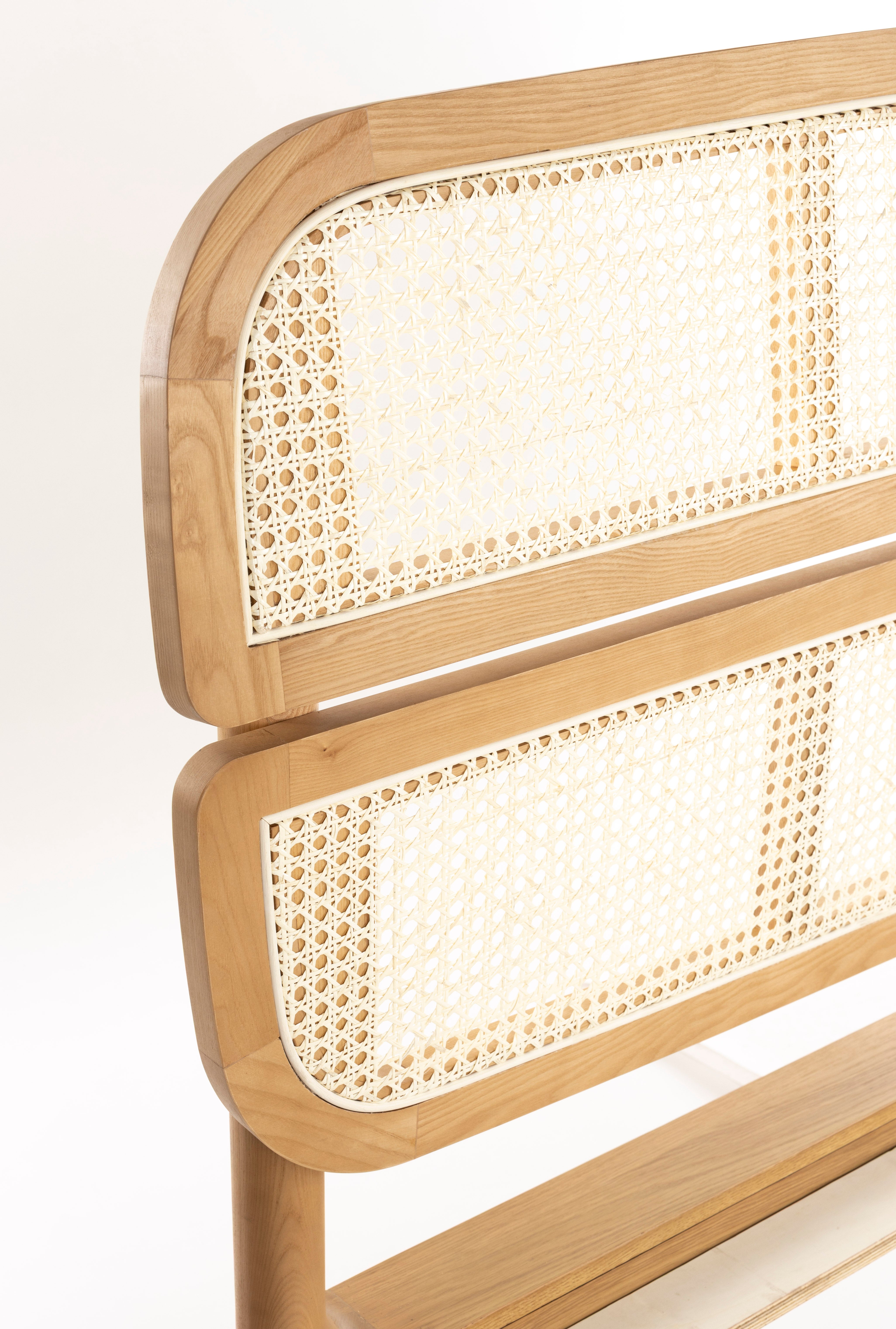 STORM WEBBING Bed in Ash Wood