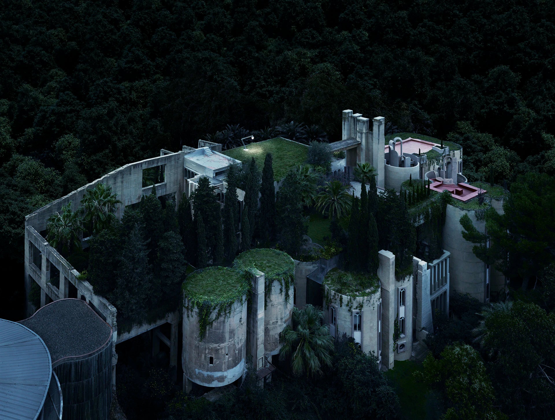 Außen-Stehlampe SUPERARCHIMOON braun