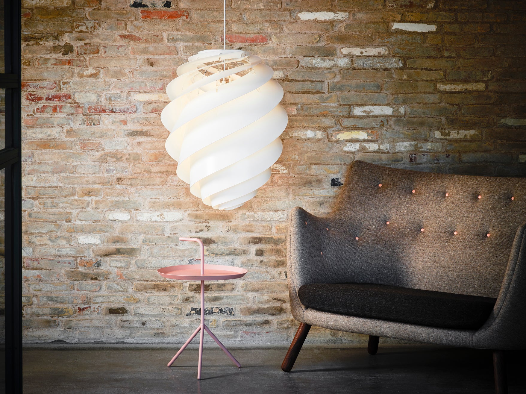 Hanging Lamp MODEL 1313 SWIRL 3 Copper