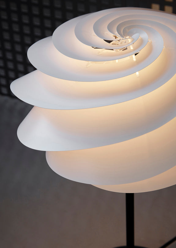 Table lamp MODEL 331 SWIRL white with black base