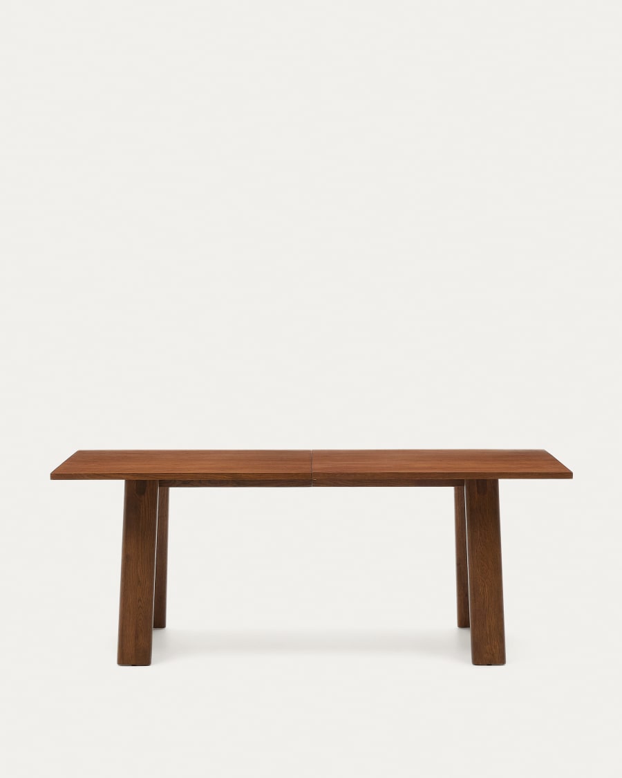 Folding table Arlen oak veneer with nut finish