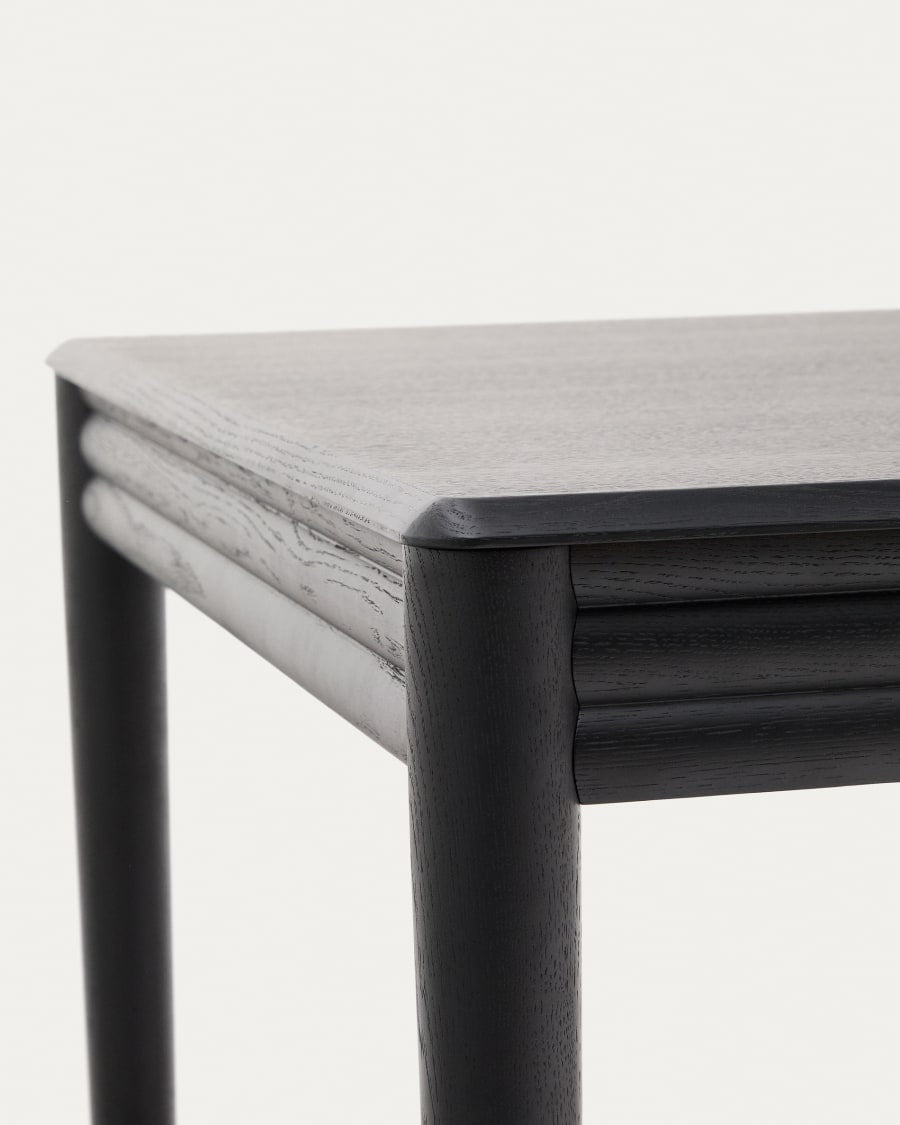 Folding table Lenon oak veneer in black finish