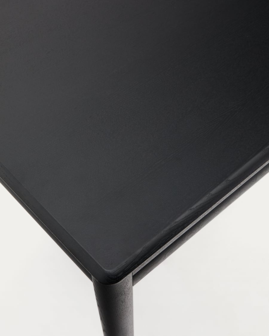 Folding table Lenon oak veneer in black finish