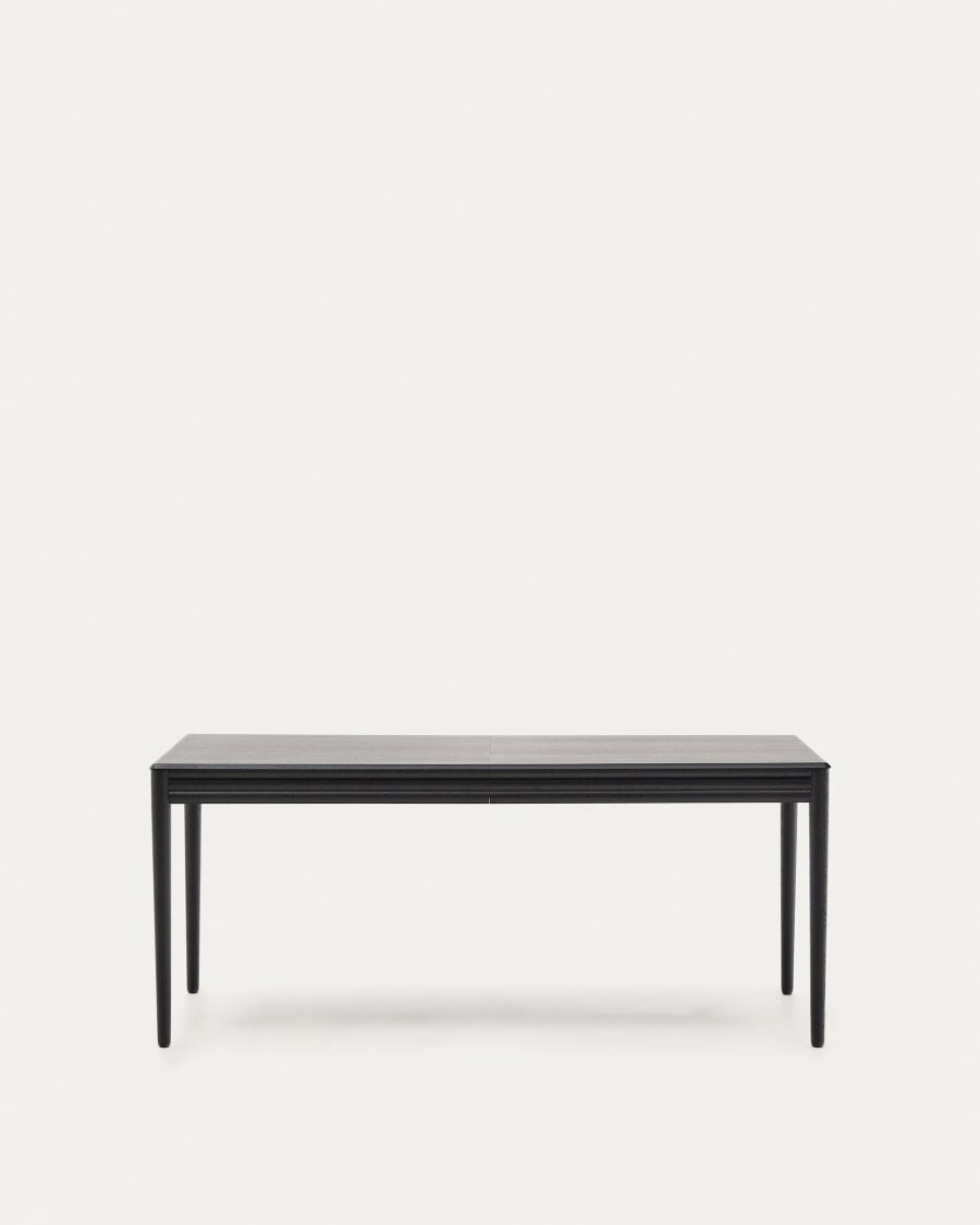 Folding table Lenon oak veneer in black finish