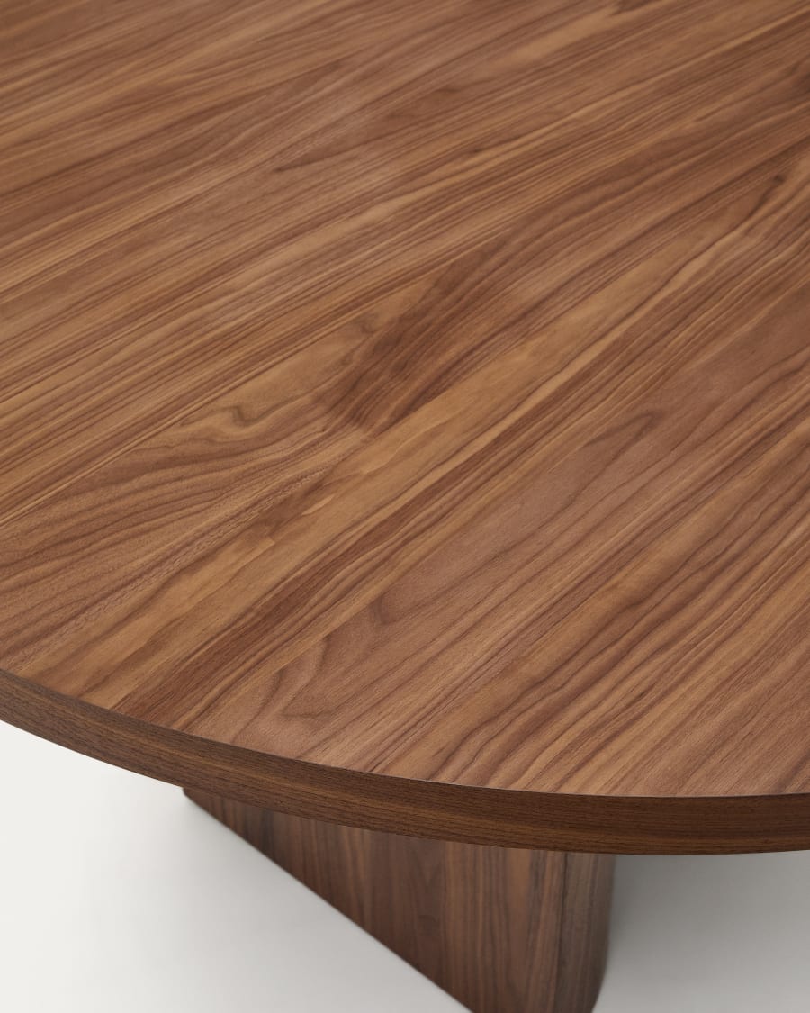 Round table Nealy nut veneer