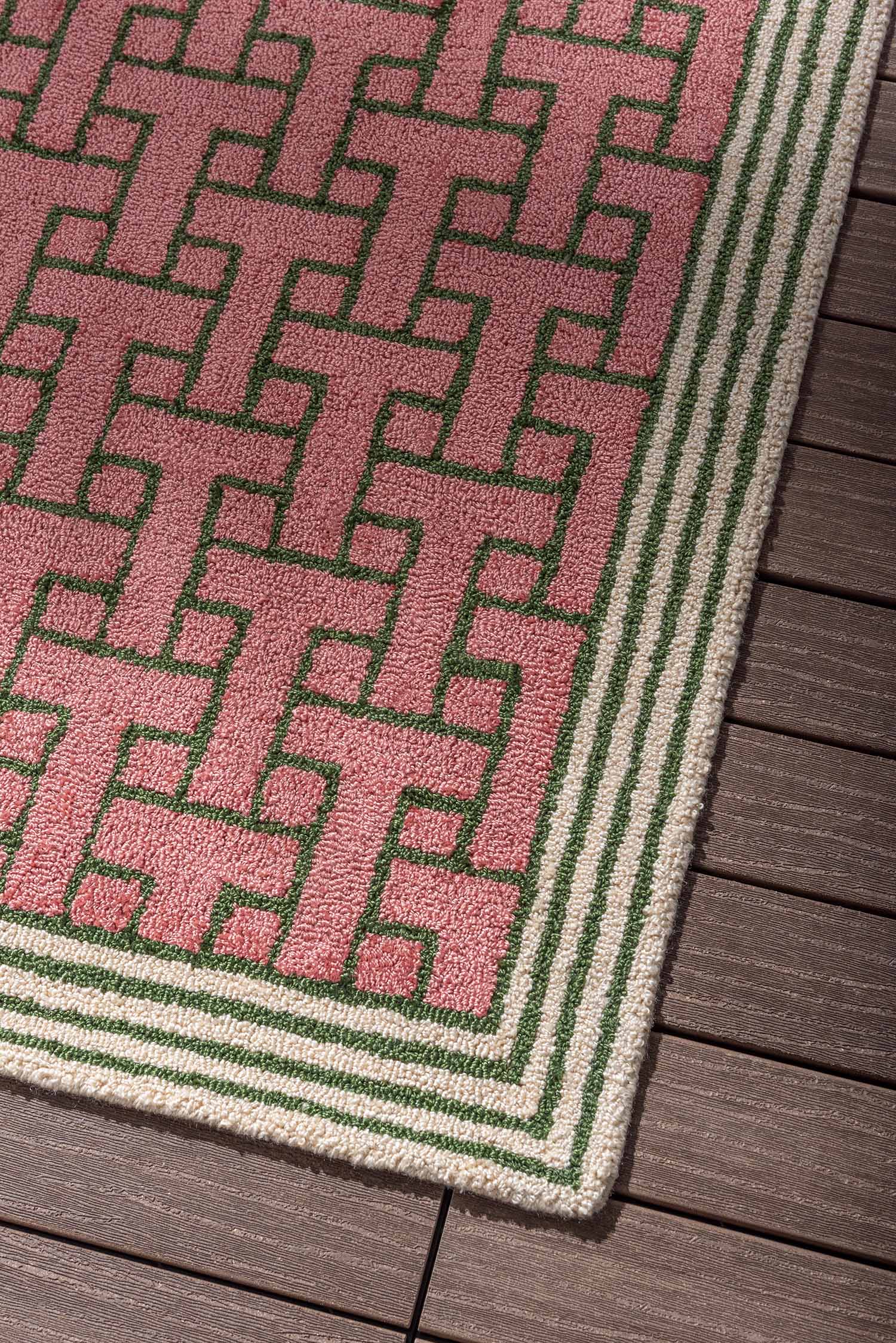 Dywan zewnętrzny T-MONOGRAM DUSTED różowy