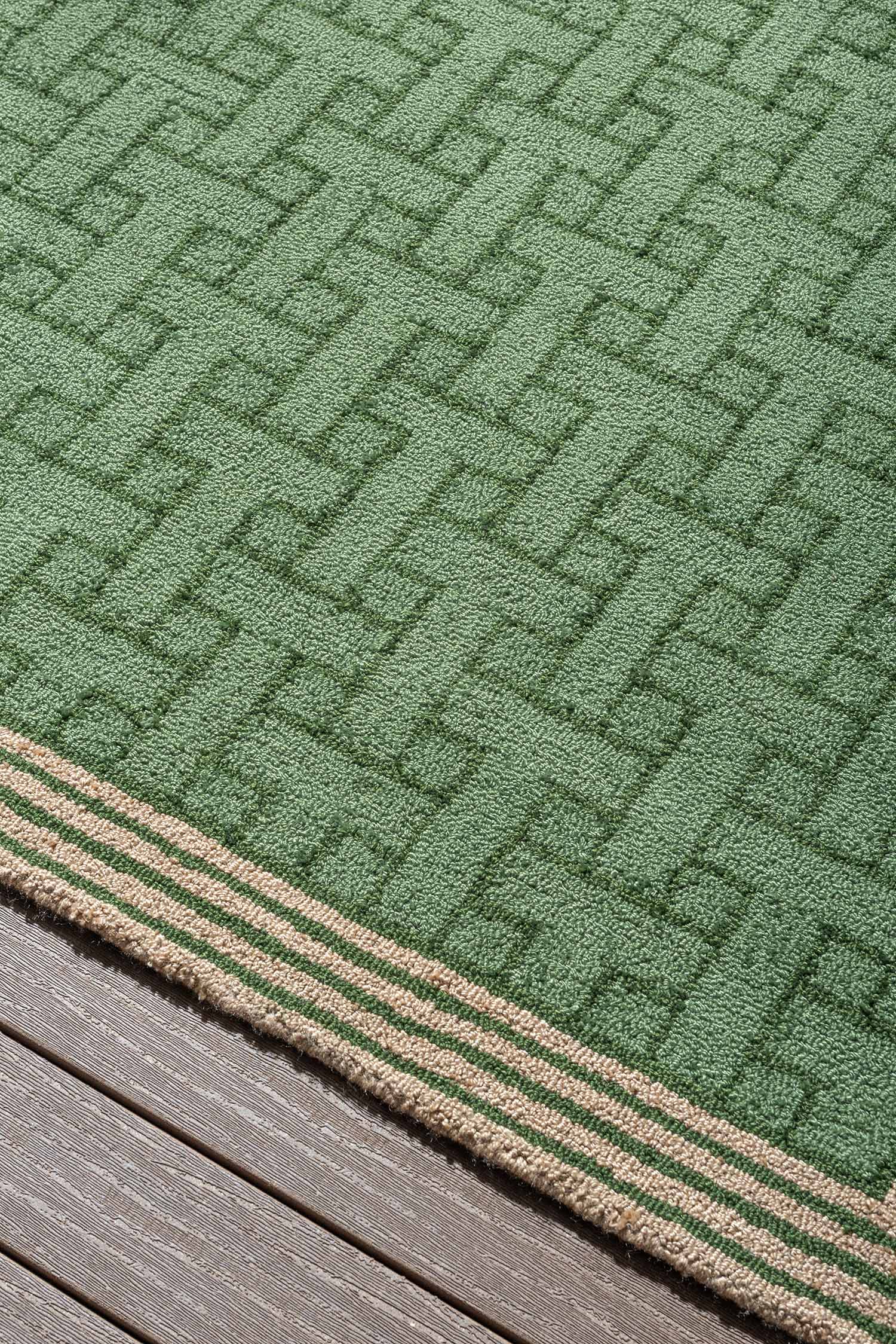 Dywan zewnętrzny T-MONOGRAM JADE zielony