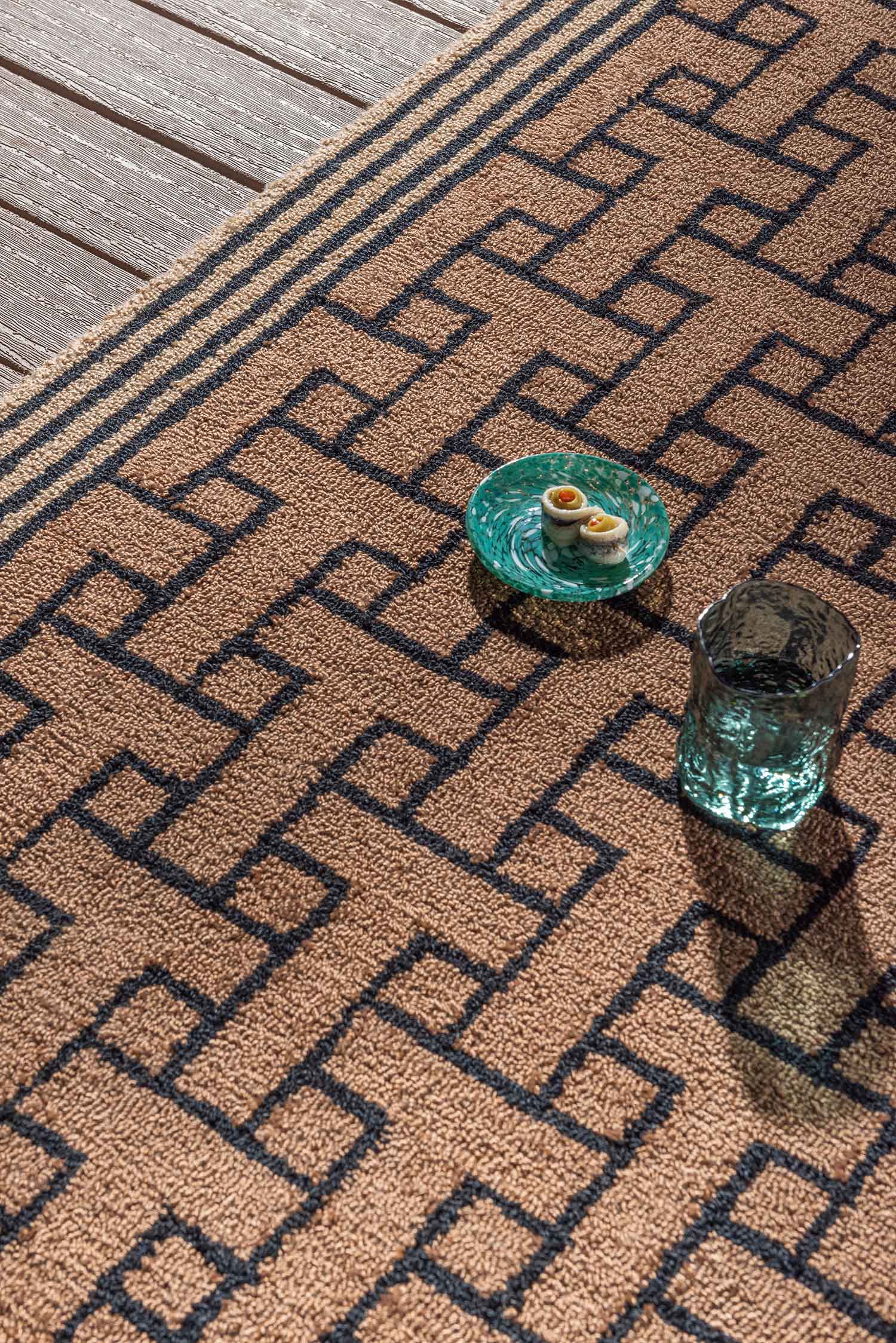 Dywan zewnętrzny T-MONOGRAM brązowy
