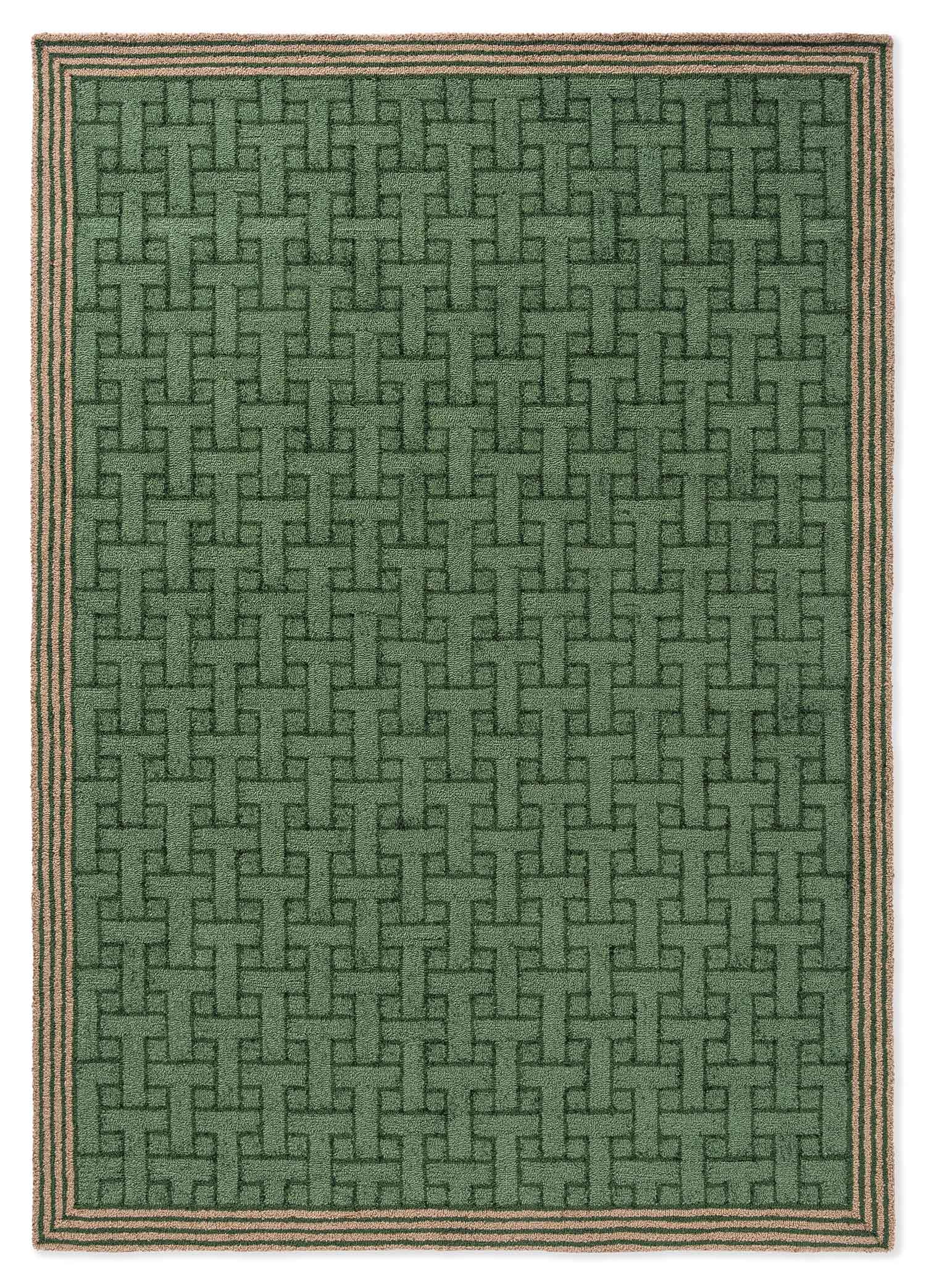 Dywan zewnętrzny T-MONOGRAM JADE zielony