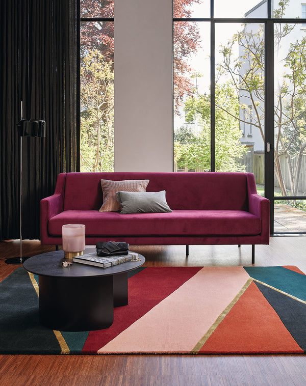 Sahara rug green-borde