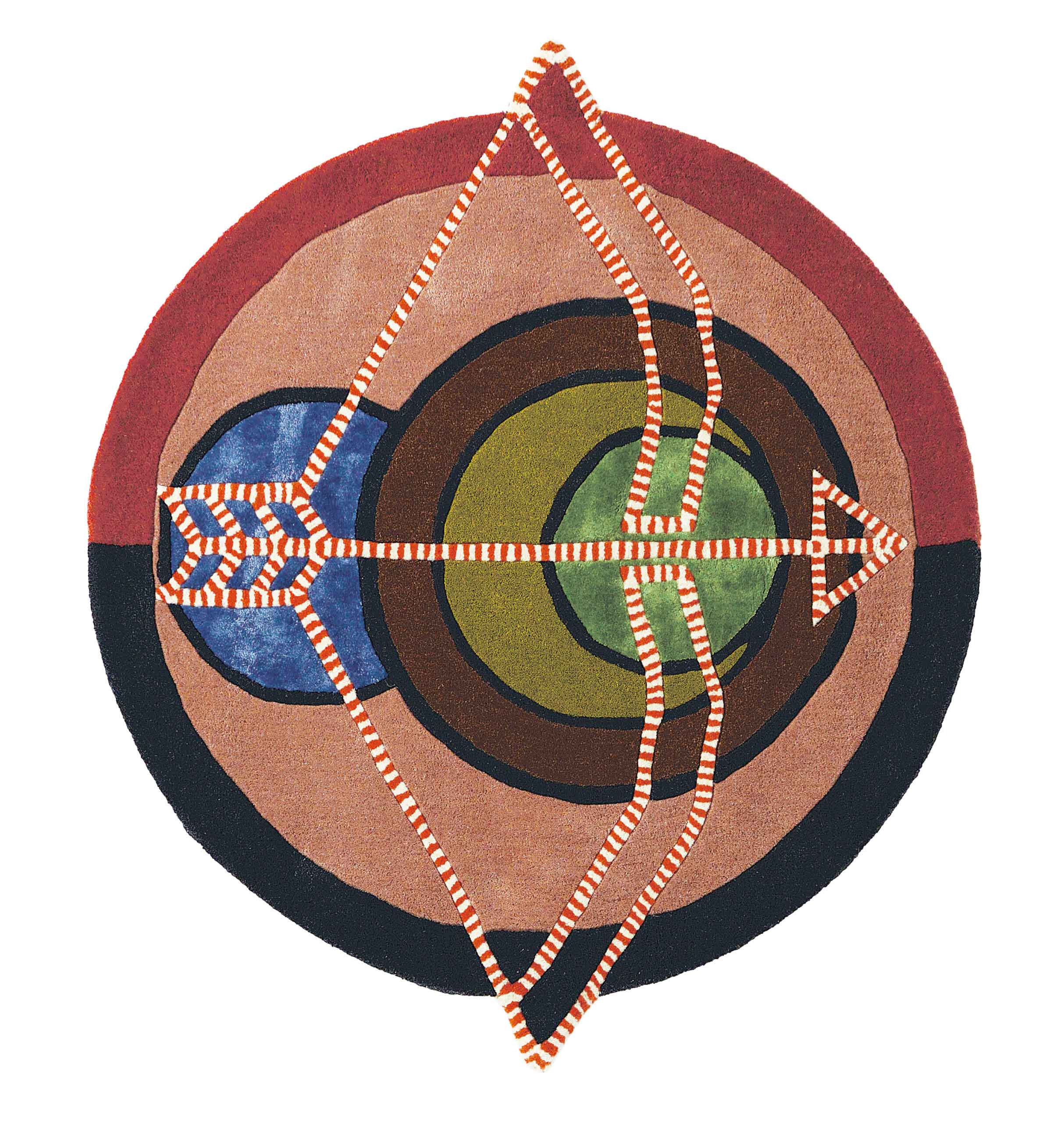 Dywan okrągły ZODIAC SAGITTARIUS koralowy