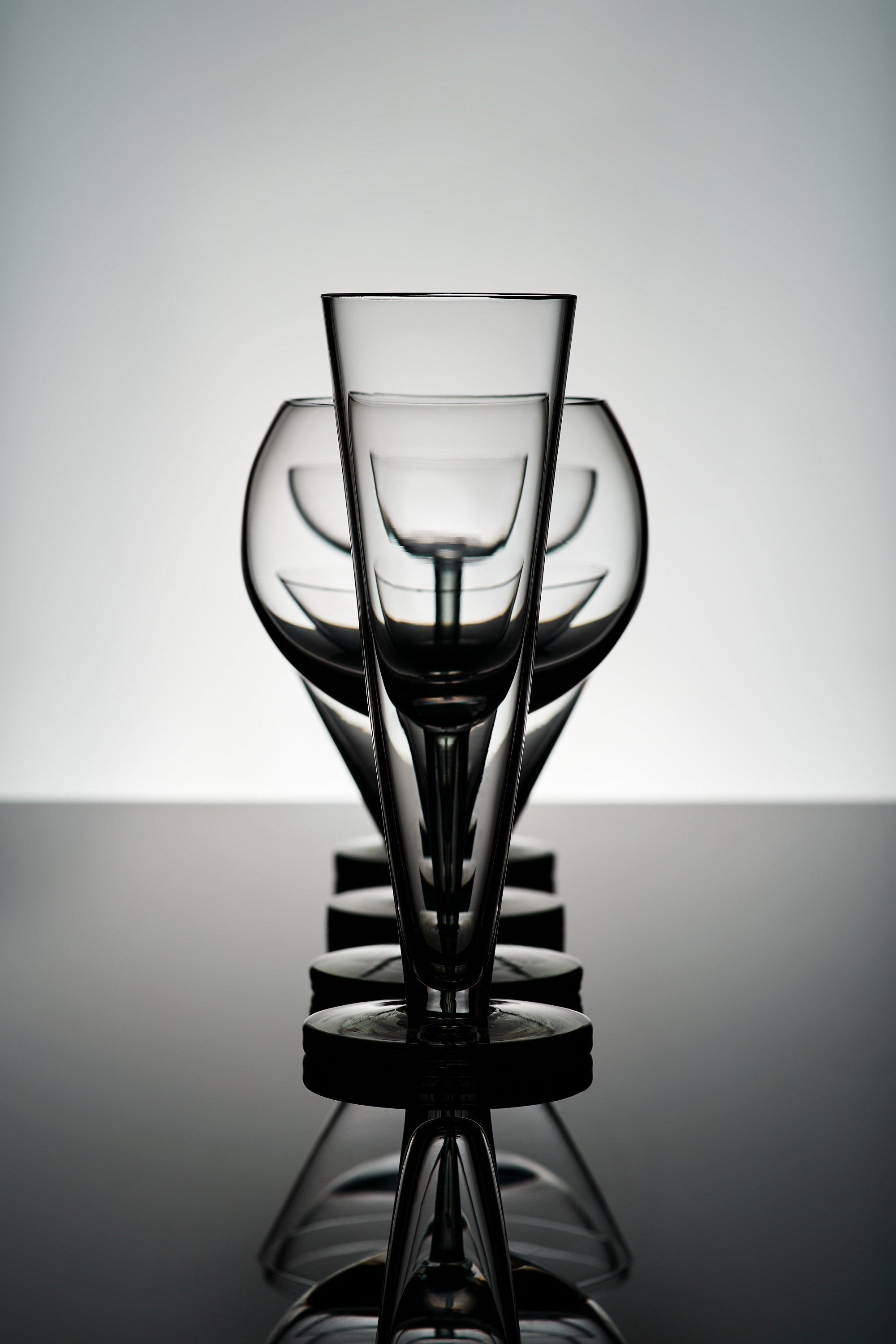 Puck Coupe glass glass set