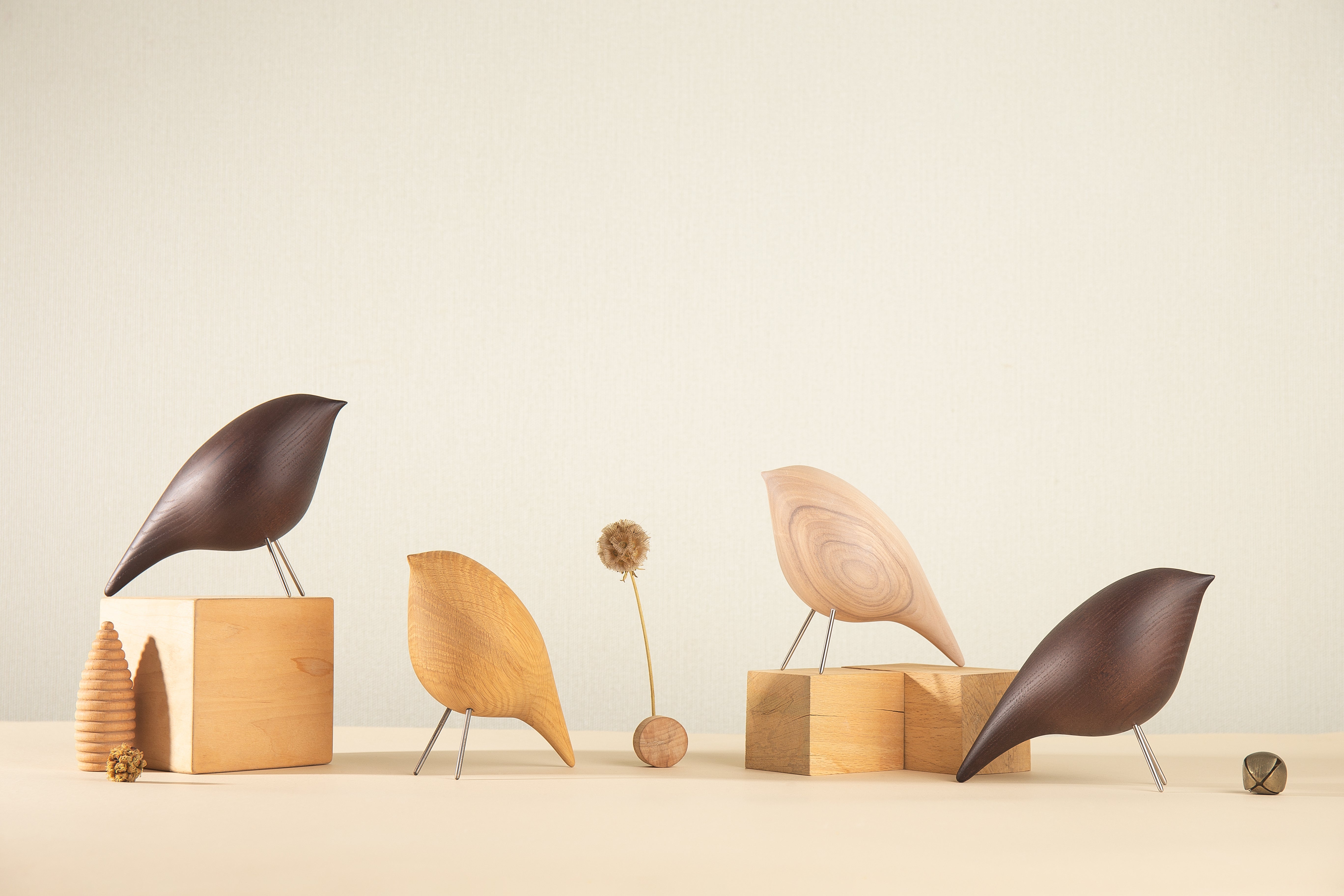 Decorative Figure TWEETY DECORATIVE BIRD natural ash
