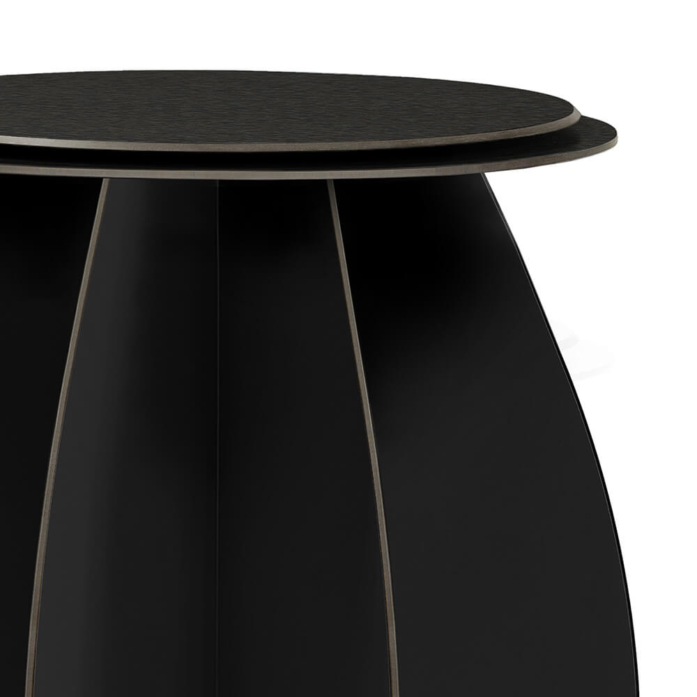 GARDENIA Black Garden Stool