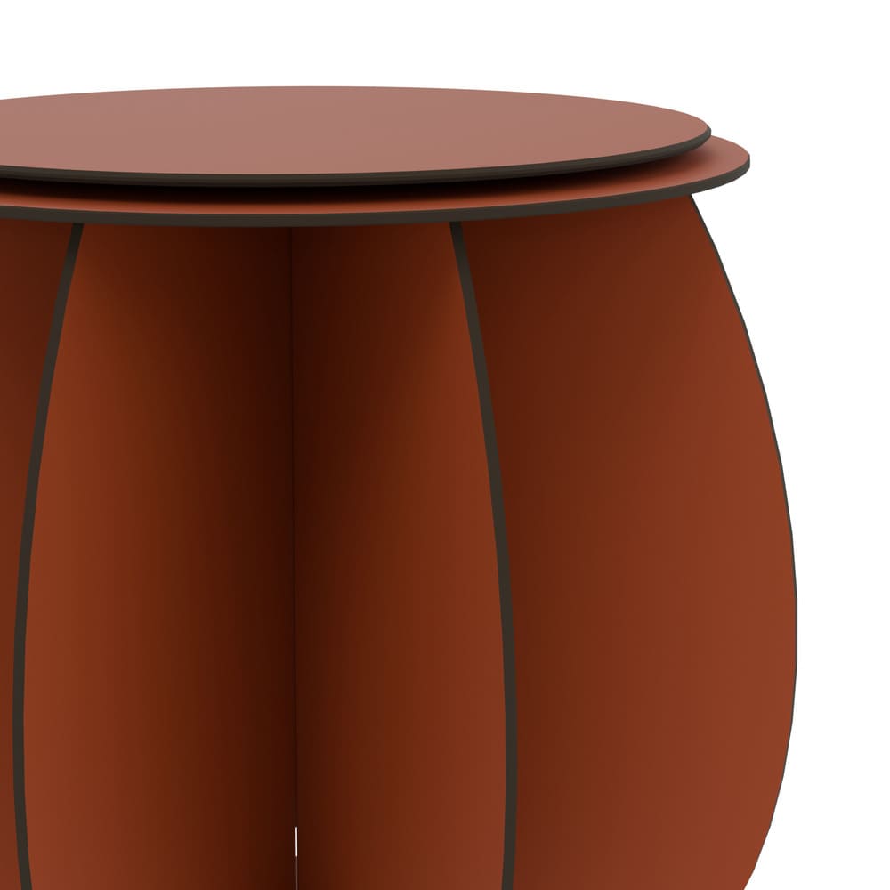 GARDENIA Orange Garden Stool