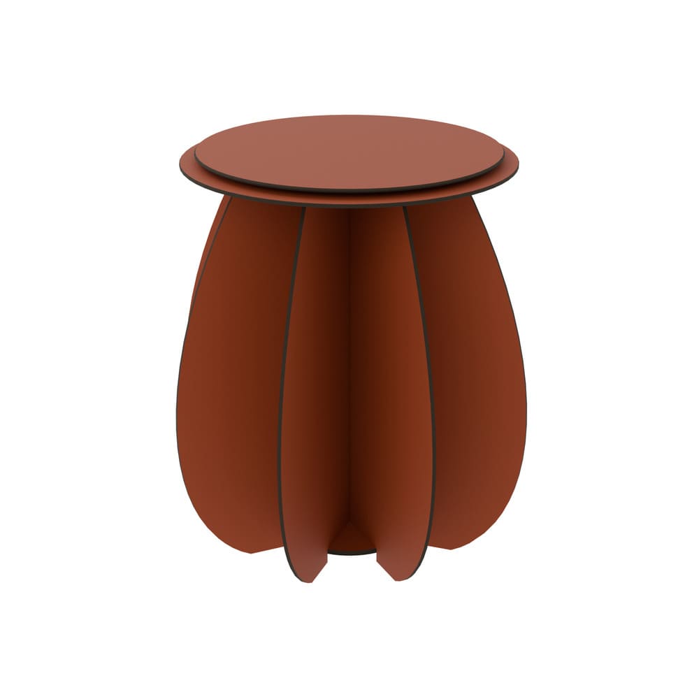 GARDENIA Orange Garden Stool