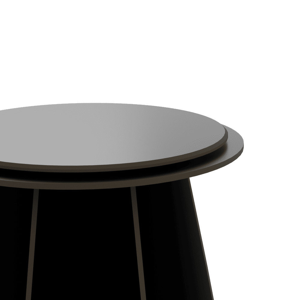 GARDENIA Black Garden Stool