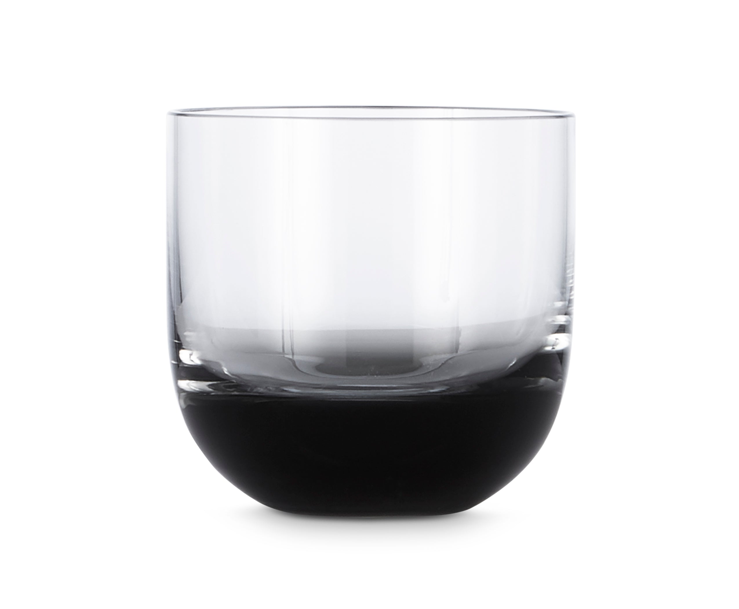 Set of whiskey glasses tank black glass