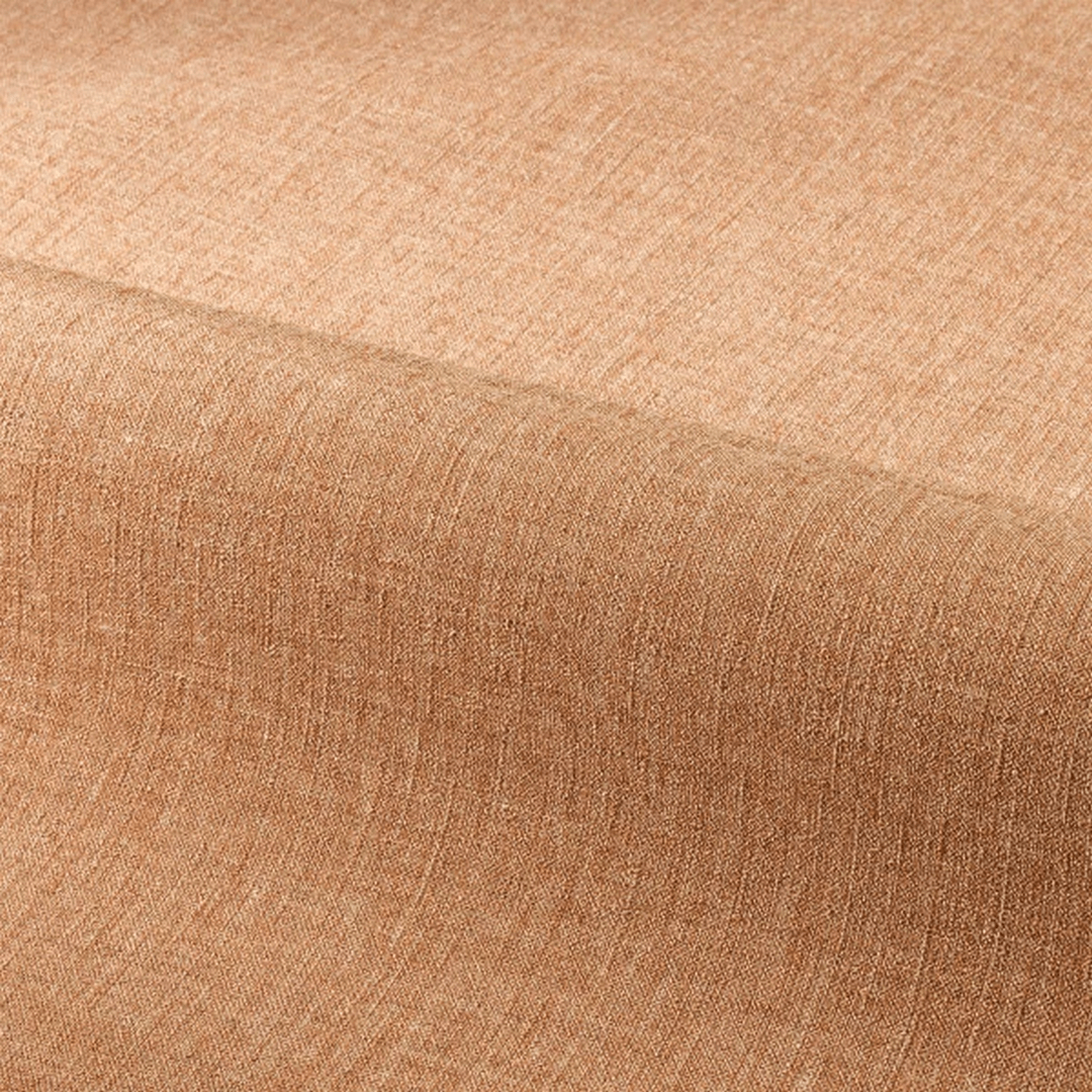 Structural vinyl wallpaper resembling linen canvas LINA - NUDE caramel beige