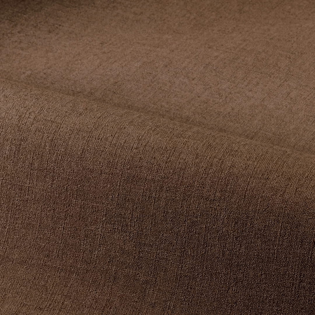 Structural vinyl wallpaper resembling linen canvas LINA - CACAO brown