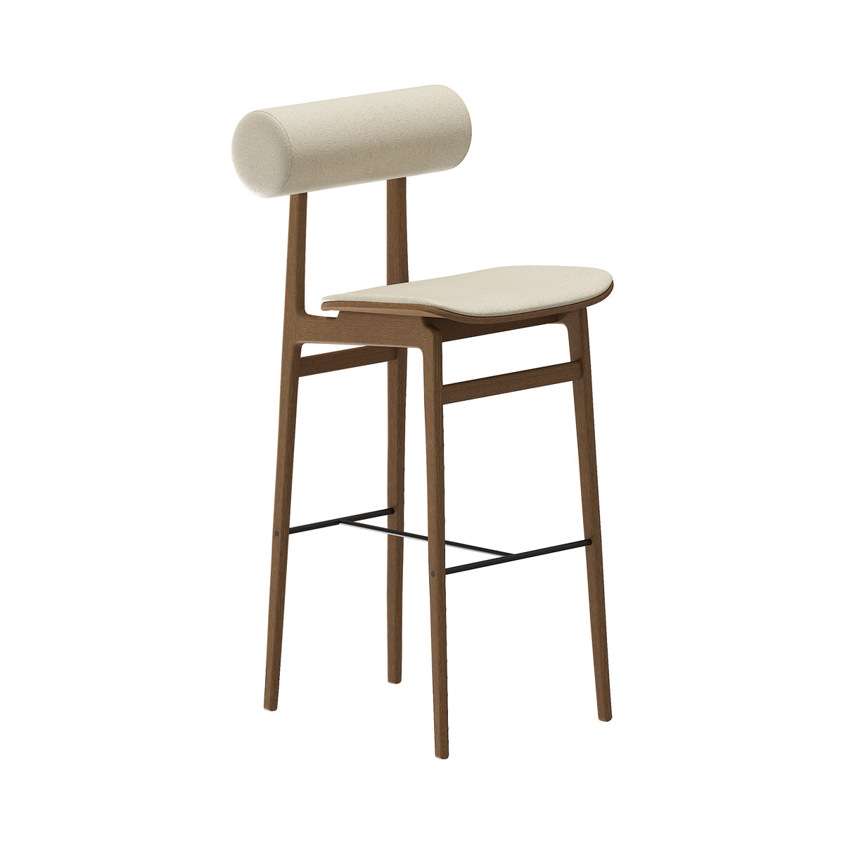 Personalized TOTEM Stool with Wooden Base