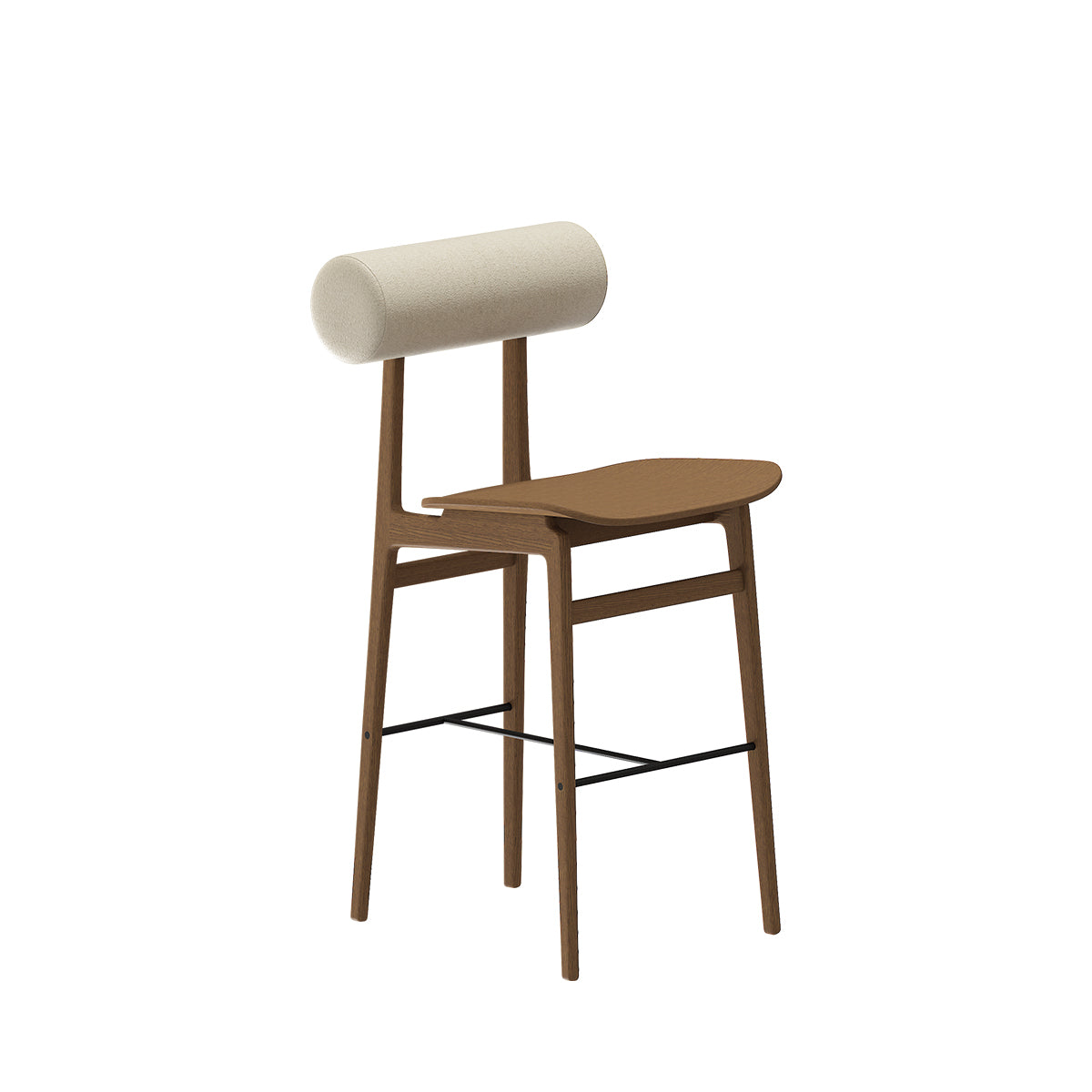 TOTEM Customizable Bar Stool with Wooden Base