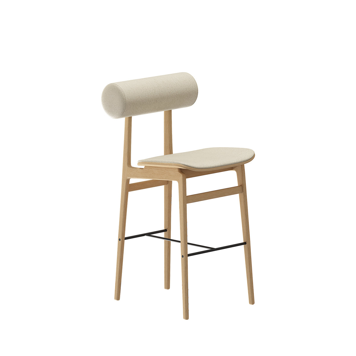 TOTEM Customizable Bar Stool with Wooden Base