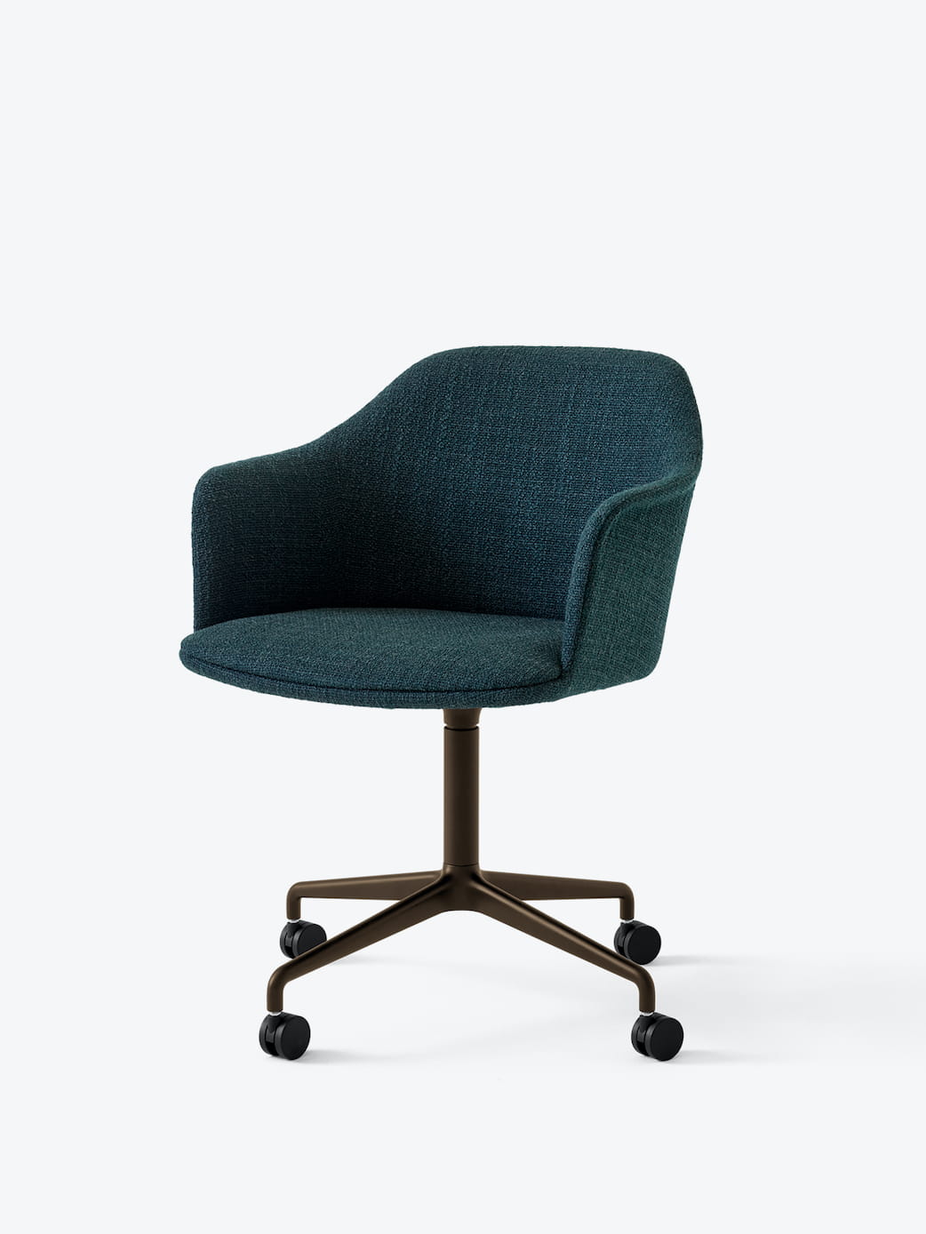 RELY HW51 office chair upholstered with a brown base