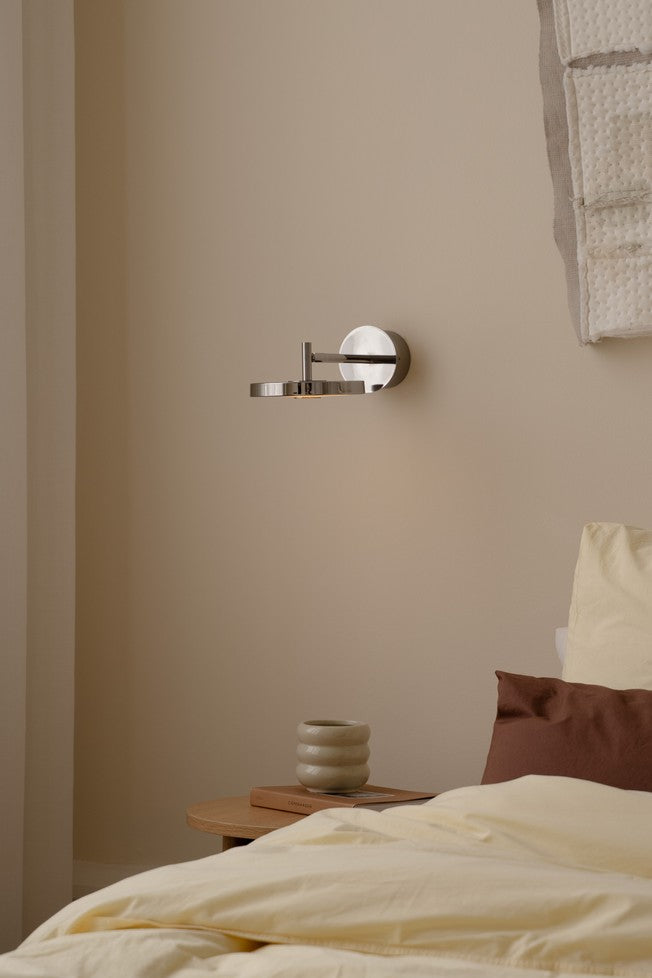 Asteria Monochrome Wall Lamp Silver