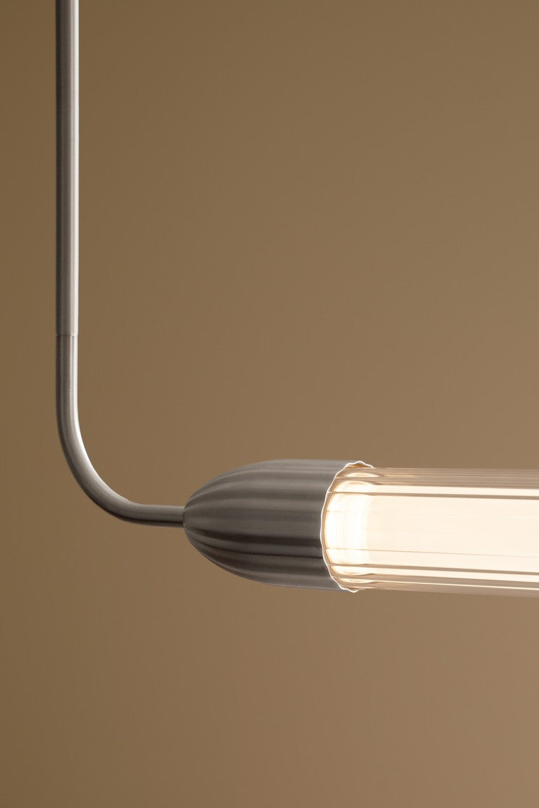 LEMON SQUEEZE LINEAR pendant lamp silver