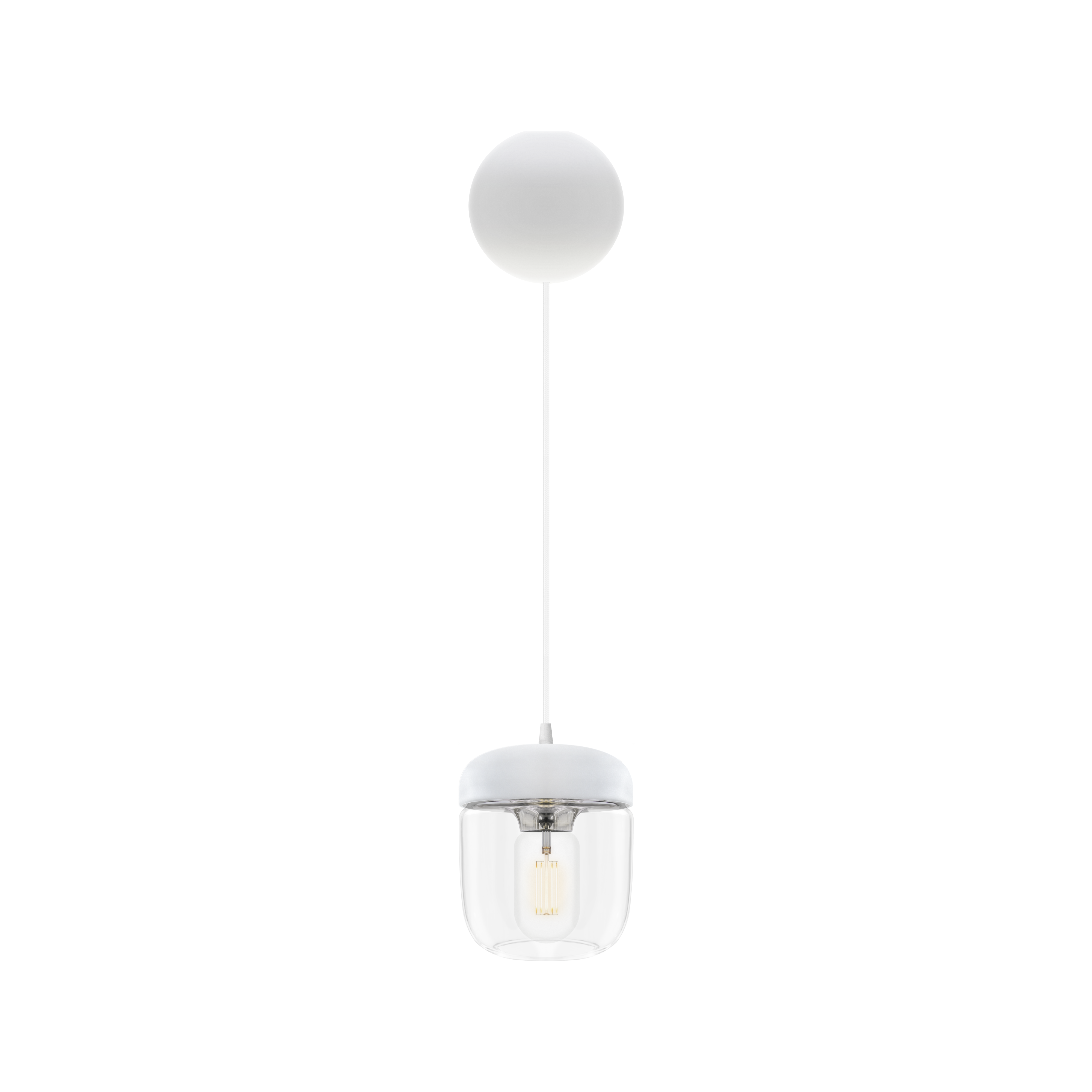 Klosz ACORN biało srebrny [Amelia] UMAGE    Eye on Design