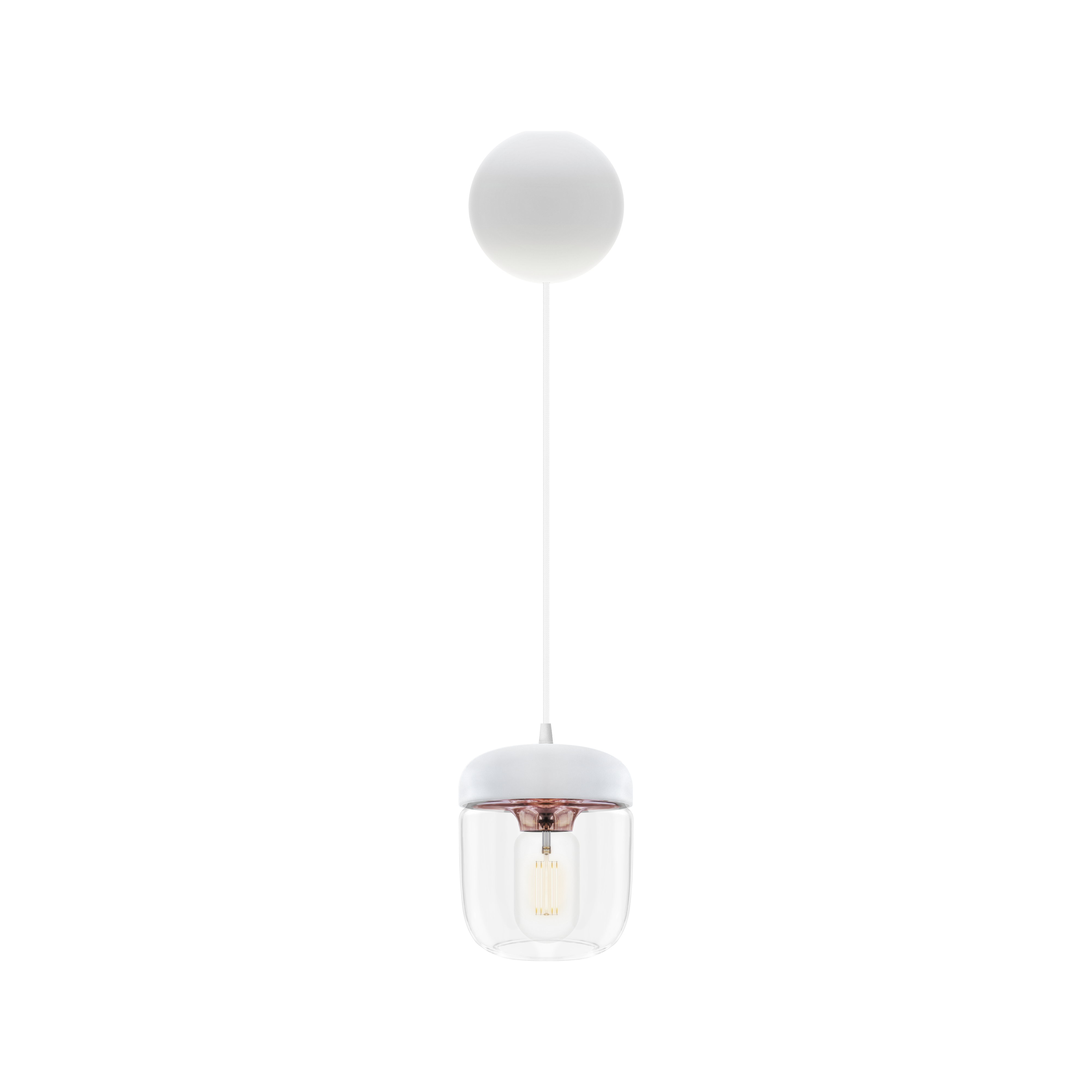 Klosz ACORN biało miedziany [Amelia] UMAGE    Eye on Design