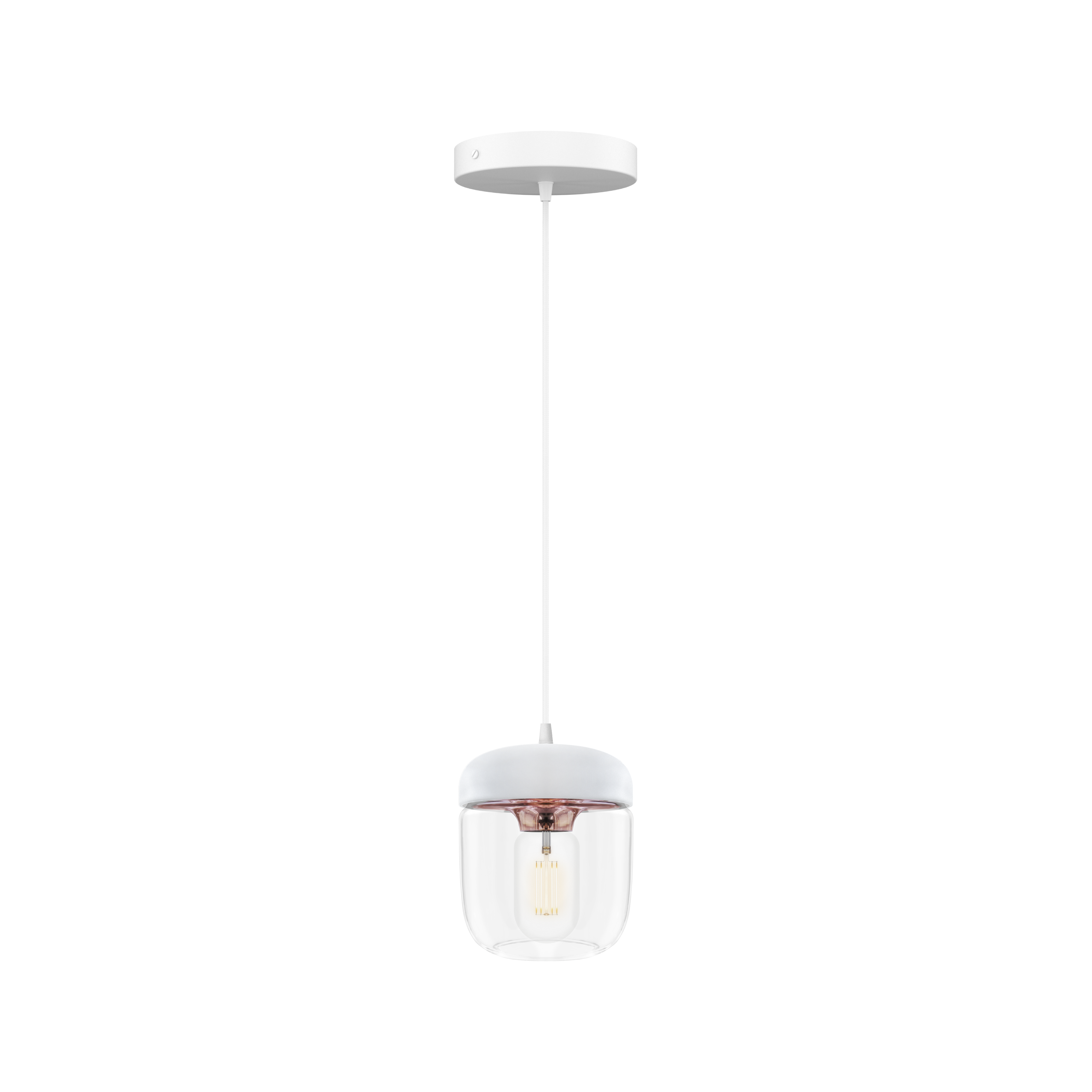 Klosz ACORN biało miedziany [Amelia] UMAGE    Eye on Design