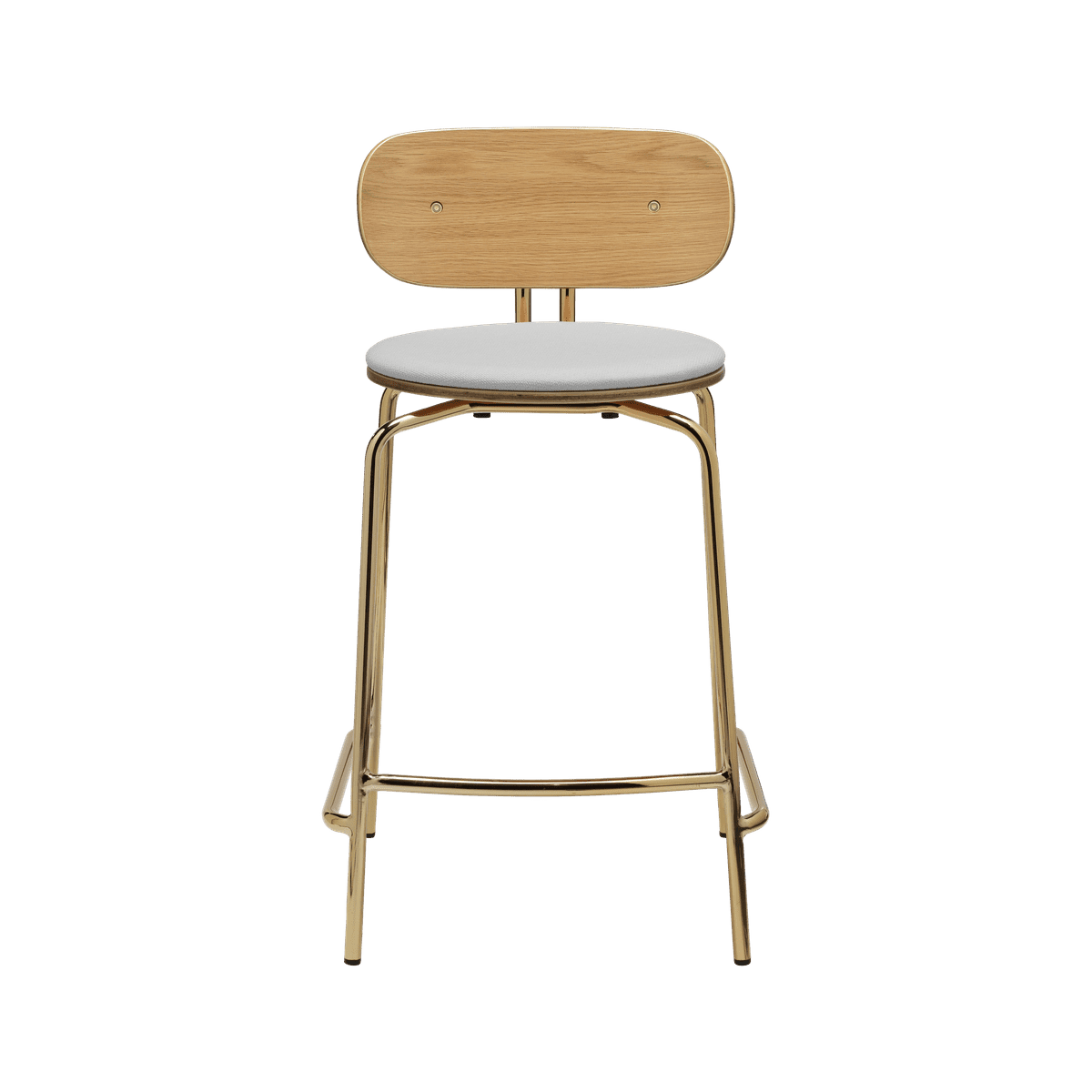 Hocker Curious Baby Blue with a golden base