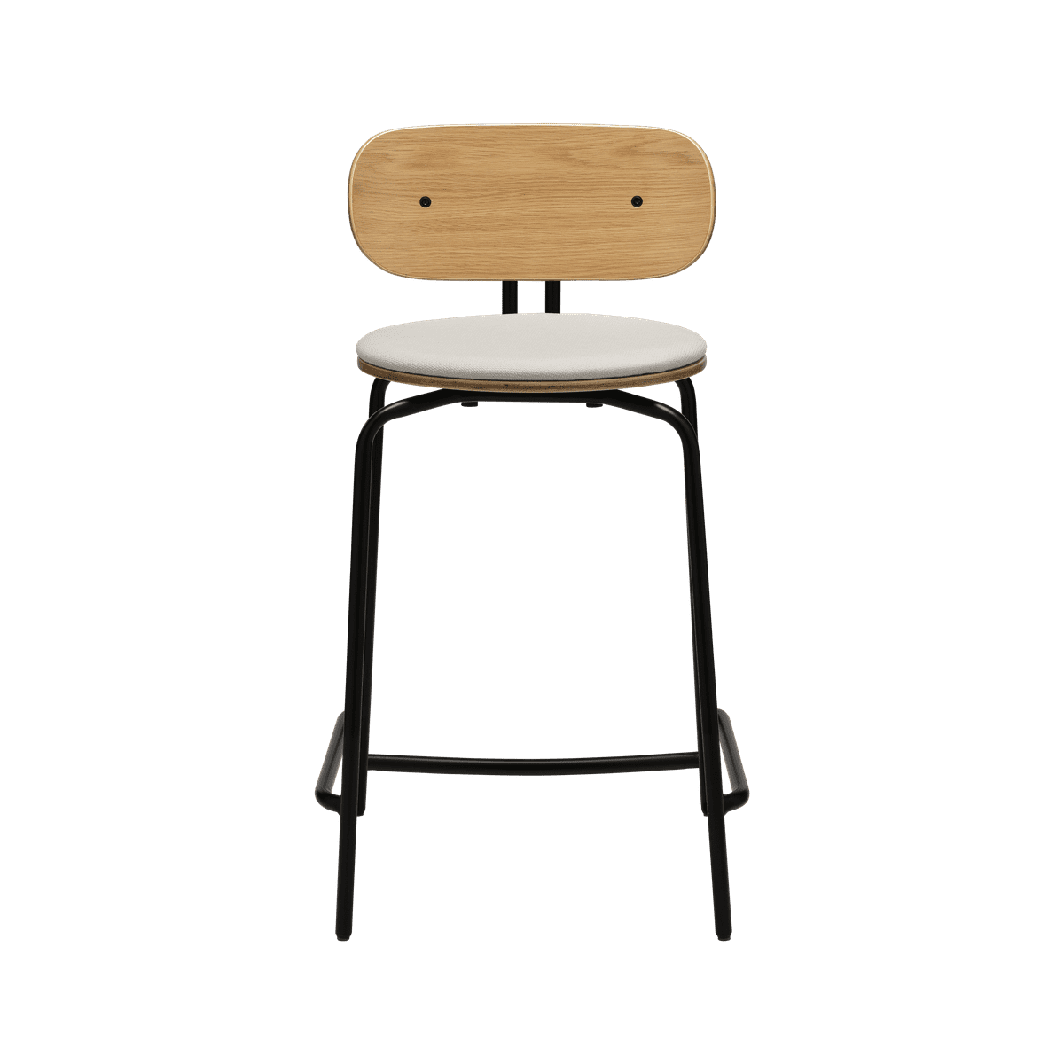 Beige neugieriger Hoker mit einer schwarzen Basis