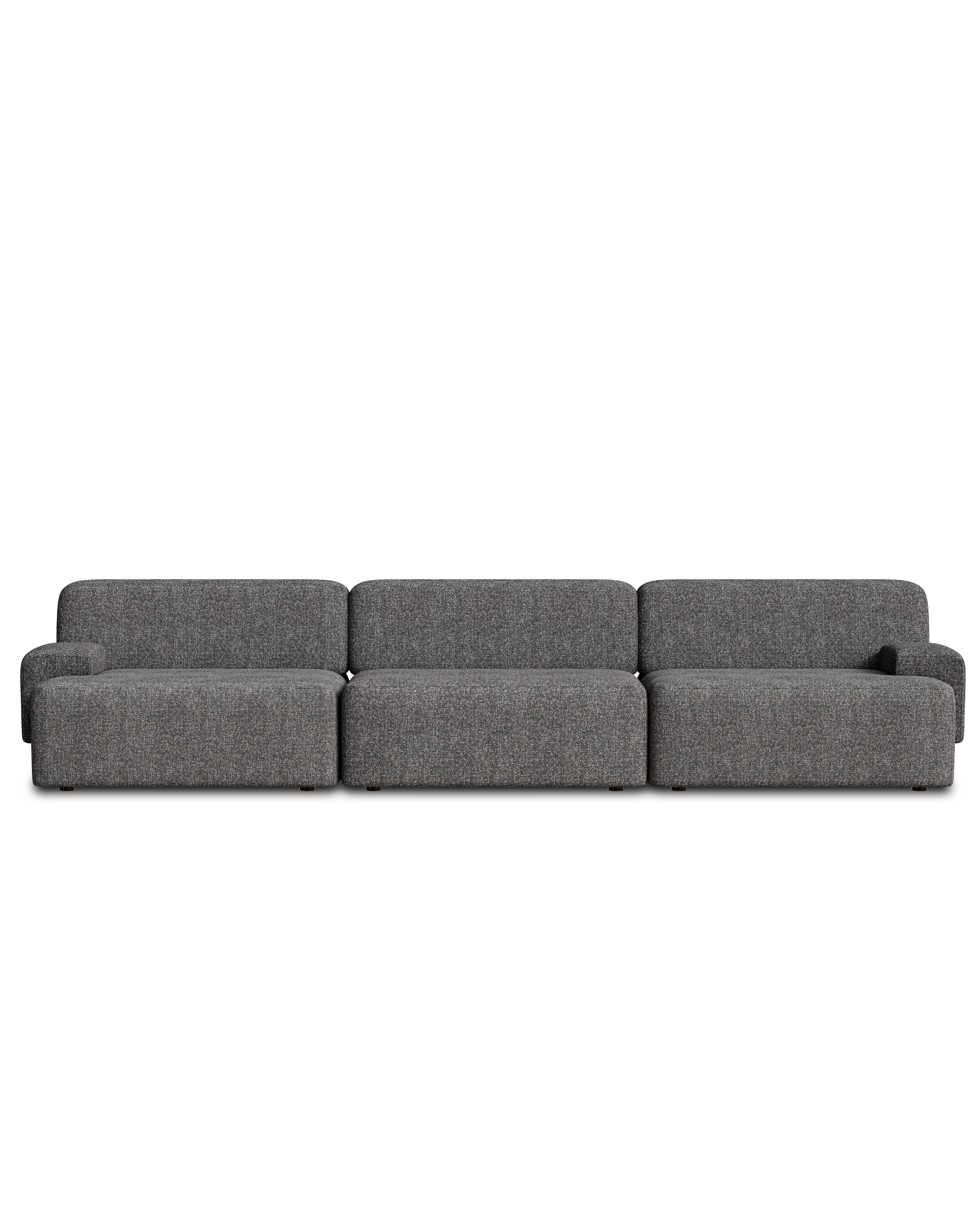 Modularsofa für 3 Personen UMI grau [Amelia]