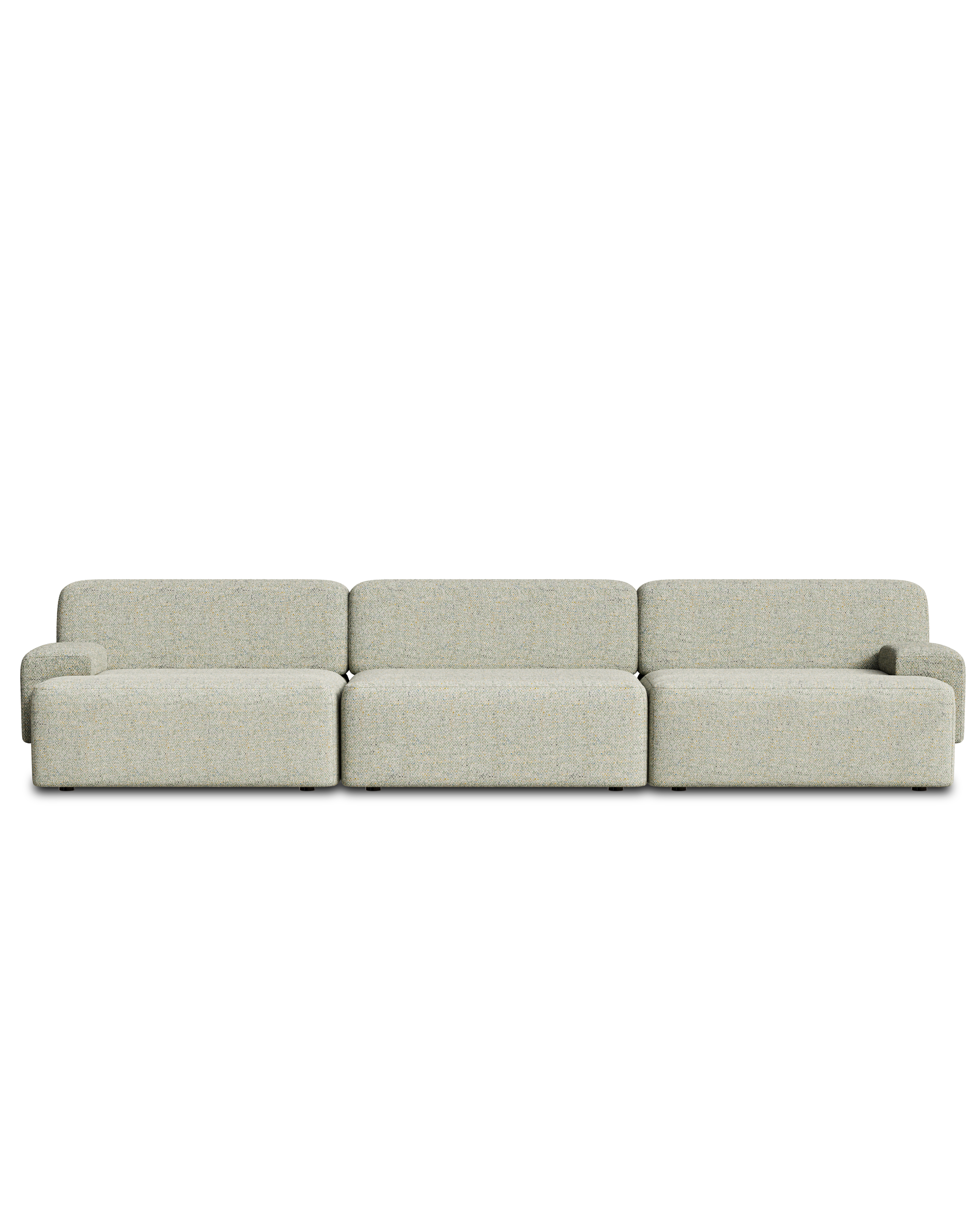 Modulares 3-Sitzer-Sofa UMI hellgrün [Amelia]