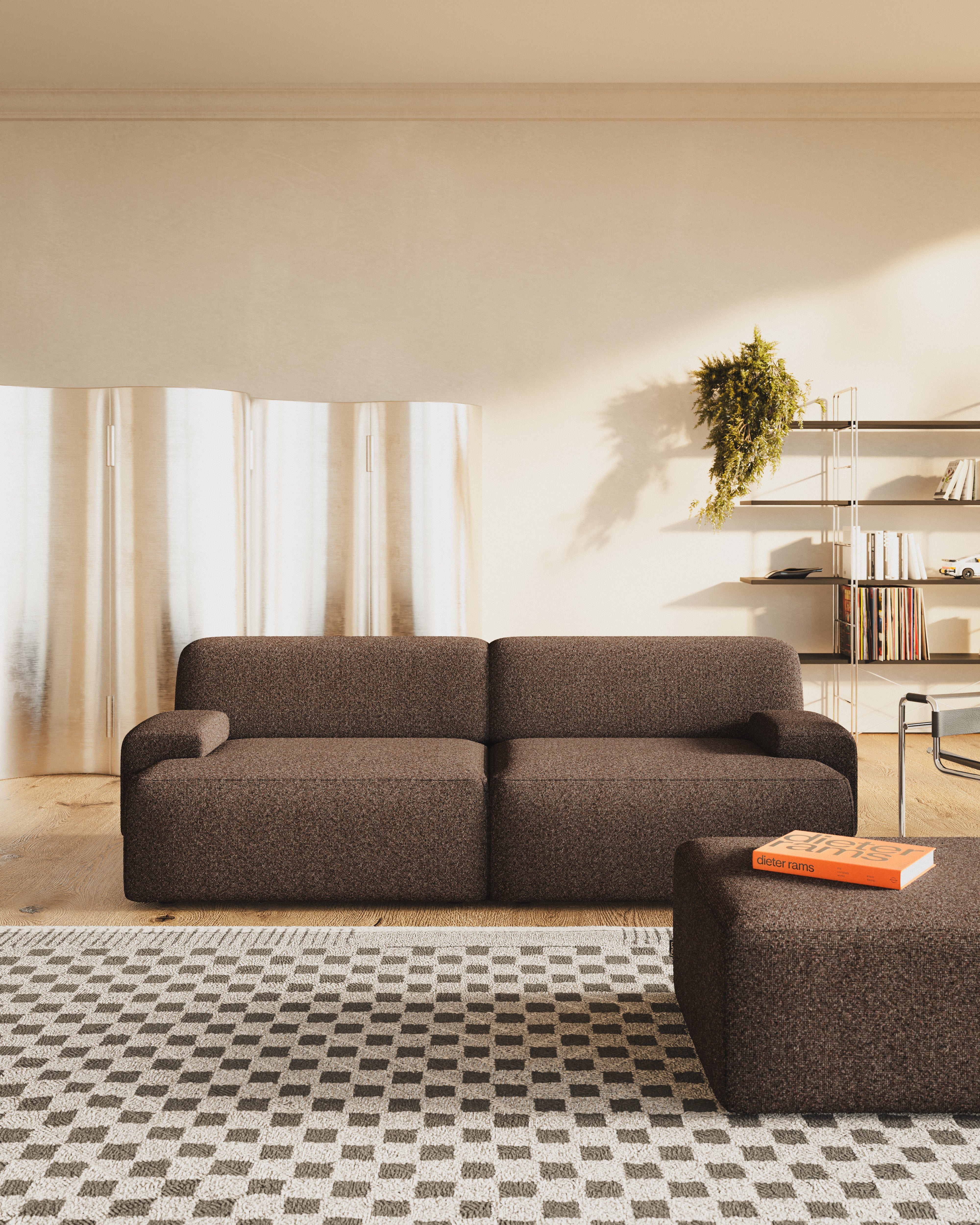 Modulsofa 2-sitzig UMI braun [Amelia]