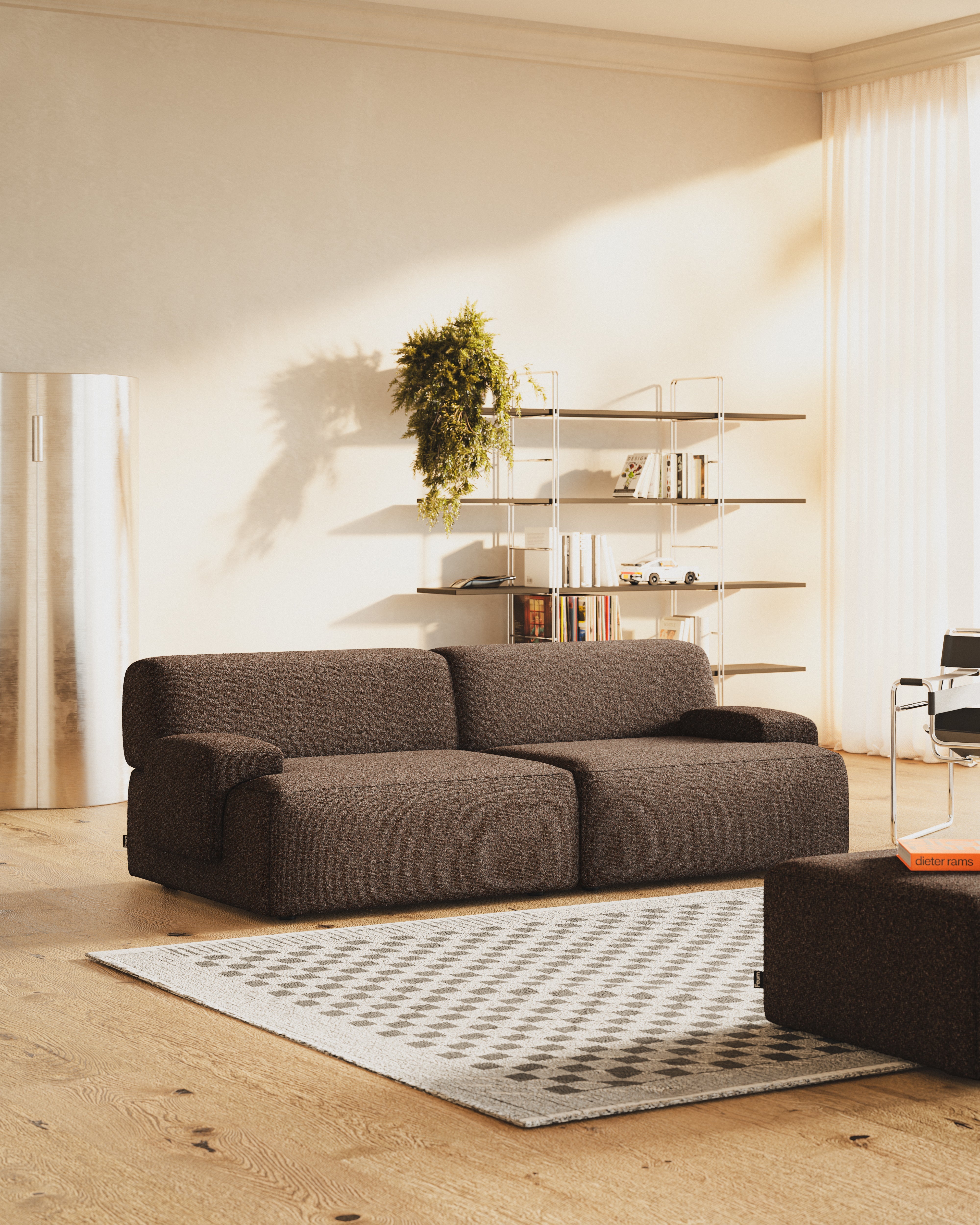 Modulsofa 2-sitzig UMI braun [Amelia]
