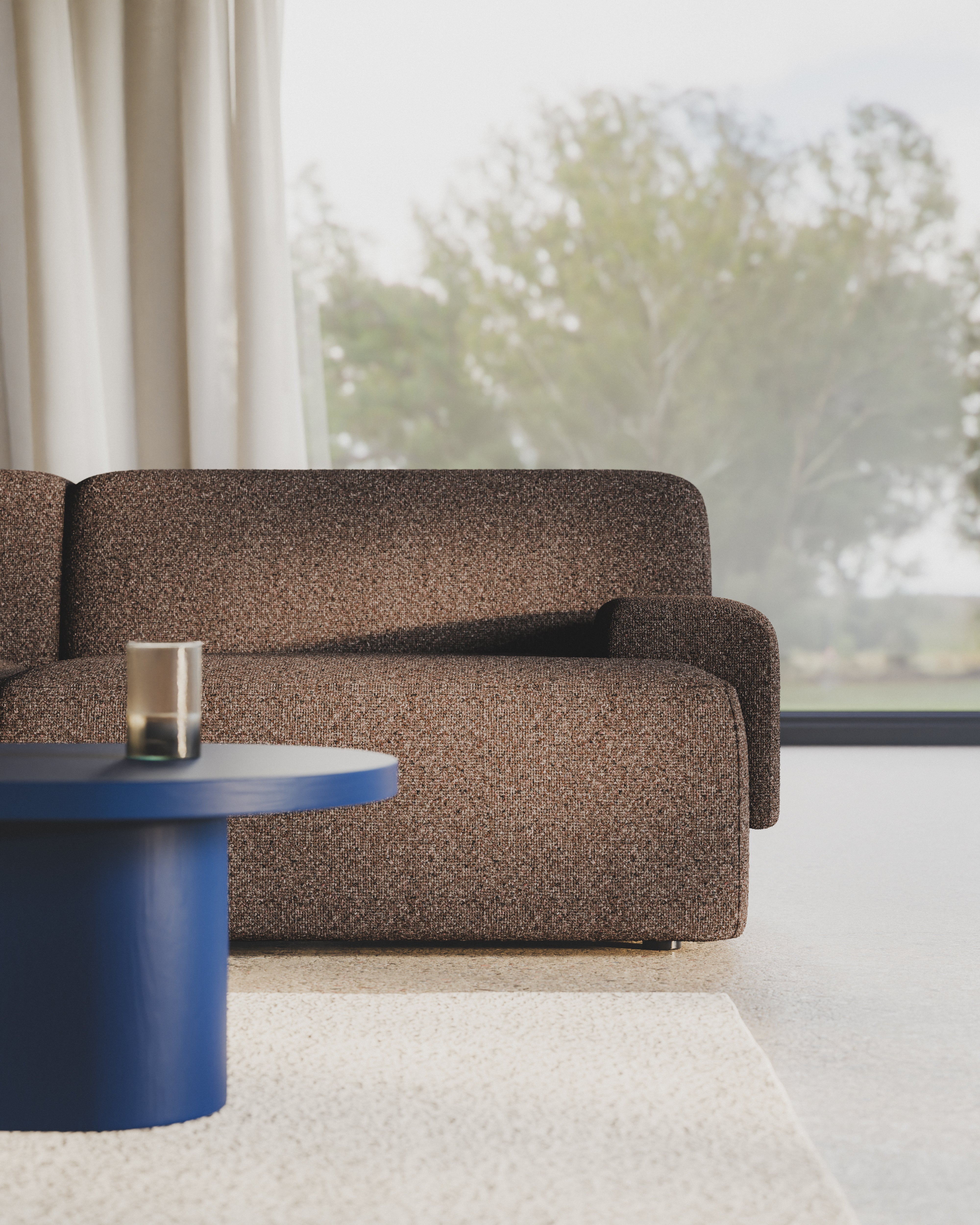 Modulsofa 3-Sitzer UMI braun [Amelia]
