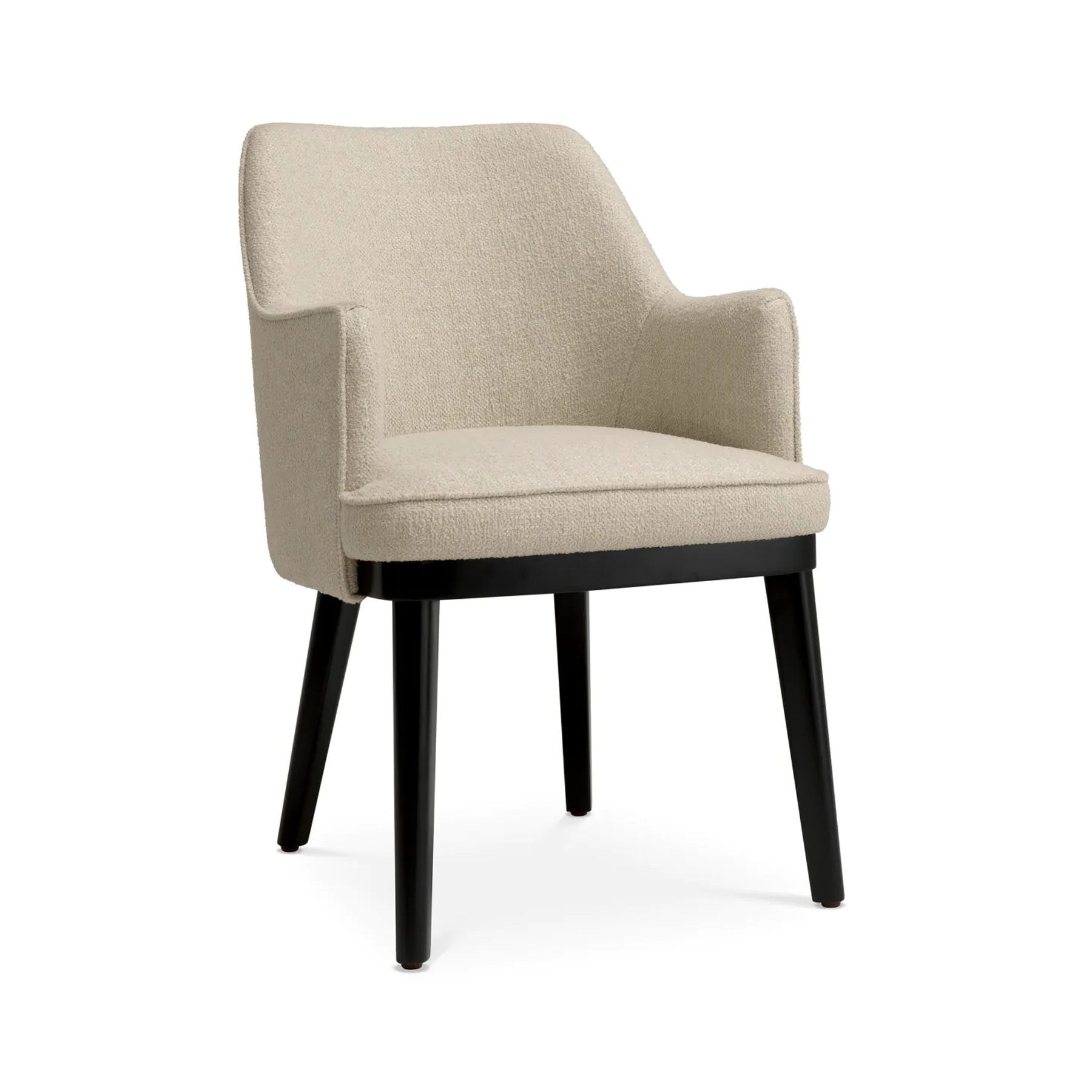 Lavina beige chair with a black base