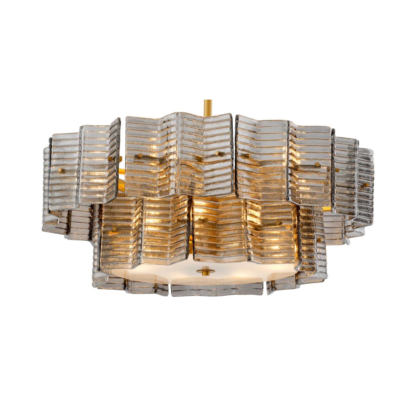 Silvano smoky glass chandelier