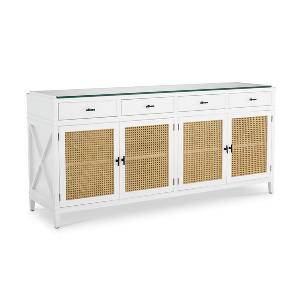 Bahamas white chest of drawers