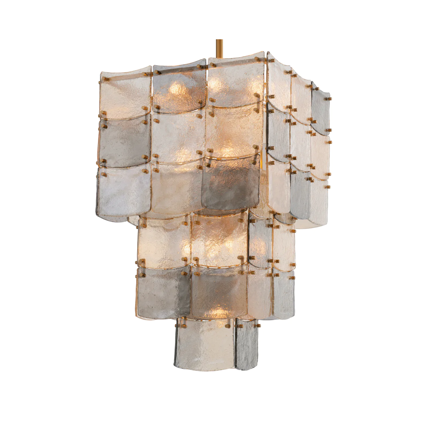 Laurent smoky glass chandelier