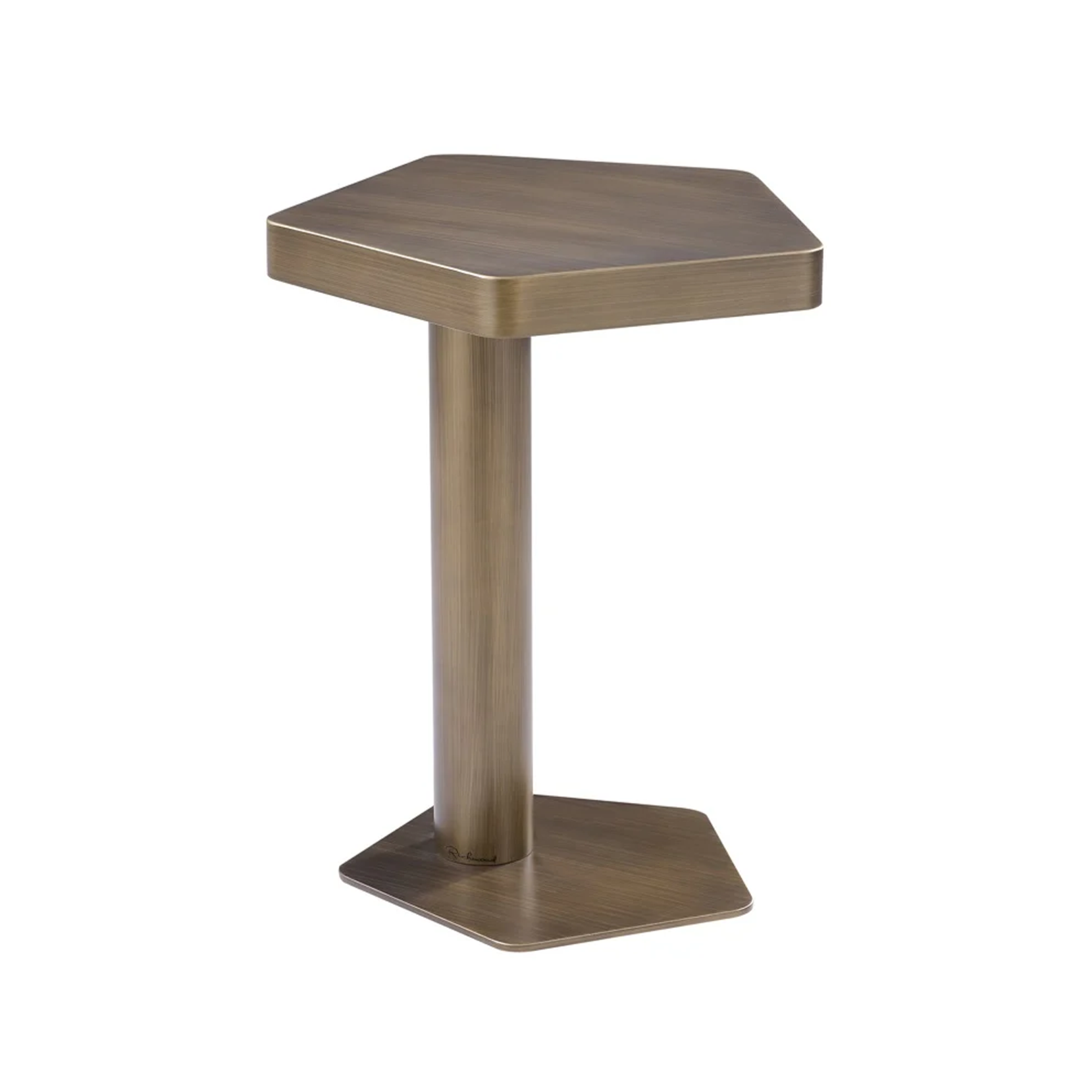 Hexa side table ancient golden