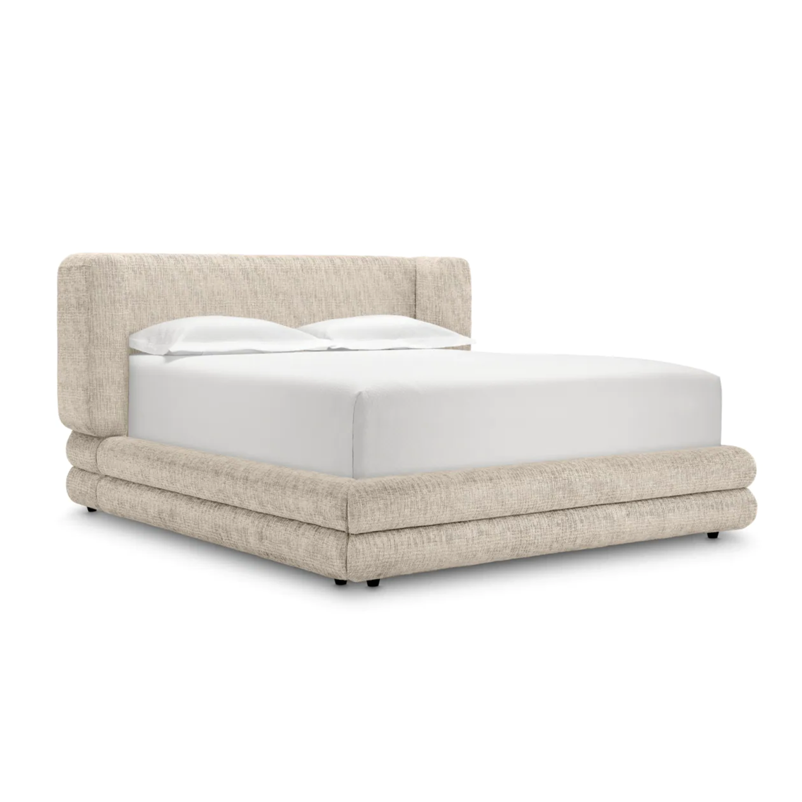 Francisco beige upholstered bed