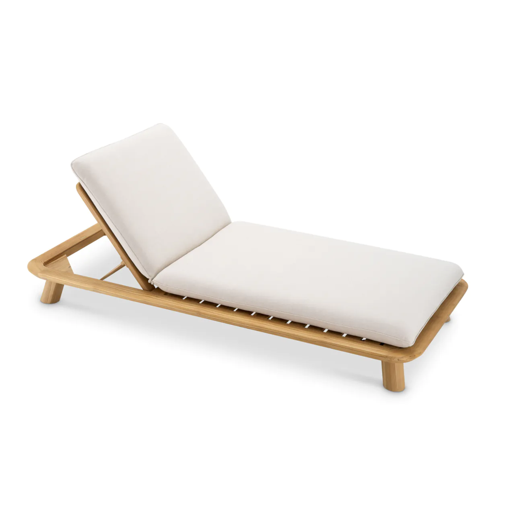 Garden deckchair weston wood teke [Ola] [Amelia SPR/improved description]