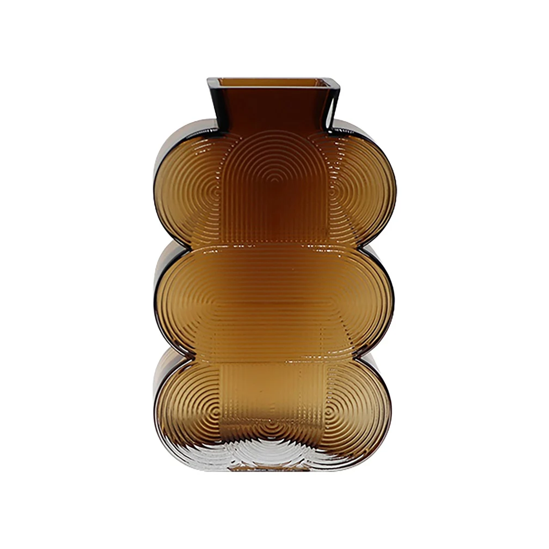 Venice vase brown glass